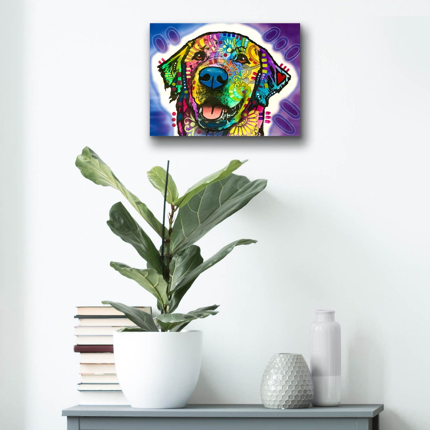 Epic Art 'Heartfelt Retriever' by Dean Russo Studios, Acrylic Glass Wall Art,16x12