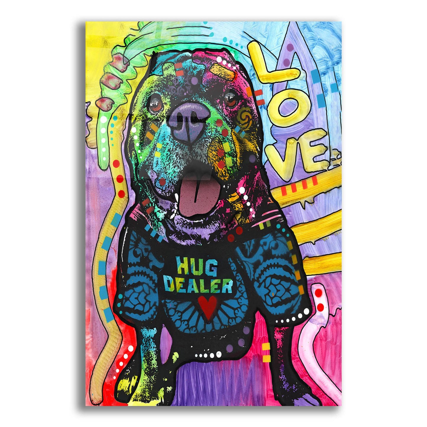 Epic Art 'Hug Dealer' by Dean Russo Studios, Acrylic Glass Wall Art,12x16