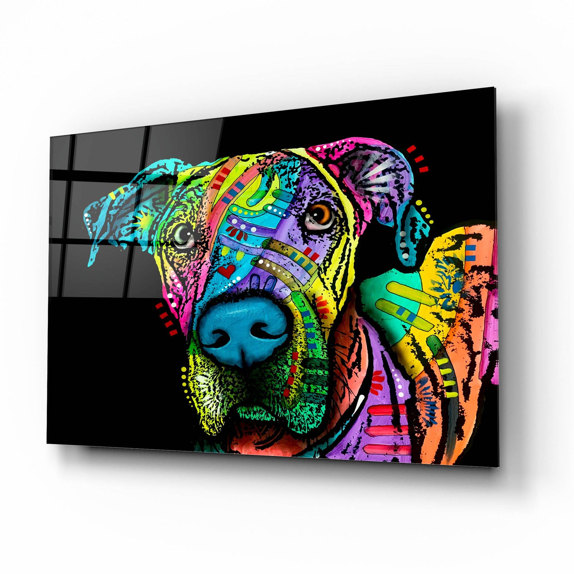 Epic Art 'Indelible Dane' by Dean Russo Studios, Acrylic Glass Wall Art,16x12