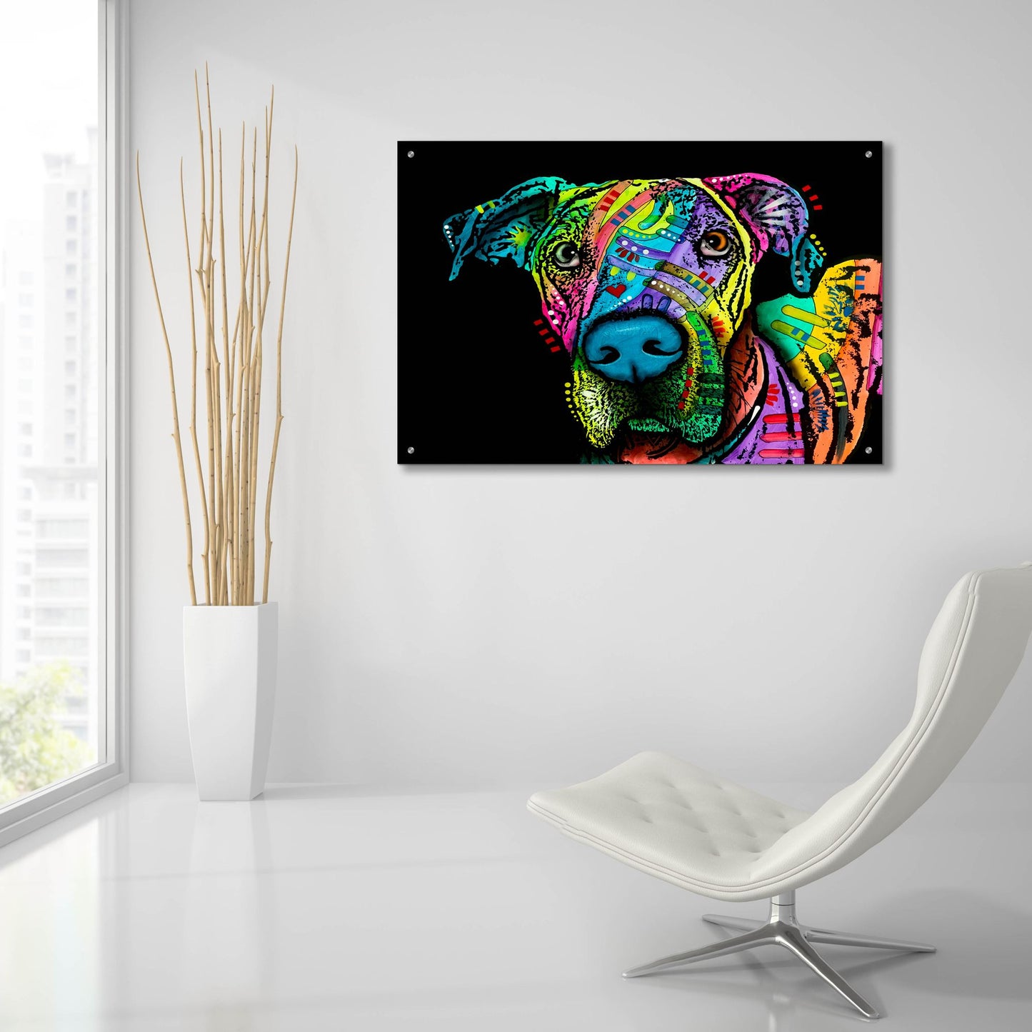 Epic Art 'Indelible Dane' by Dean Russo Studios, Acrylic Glass Wall Art,36x24