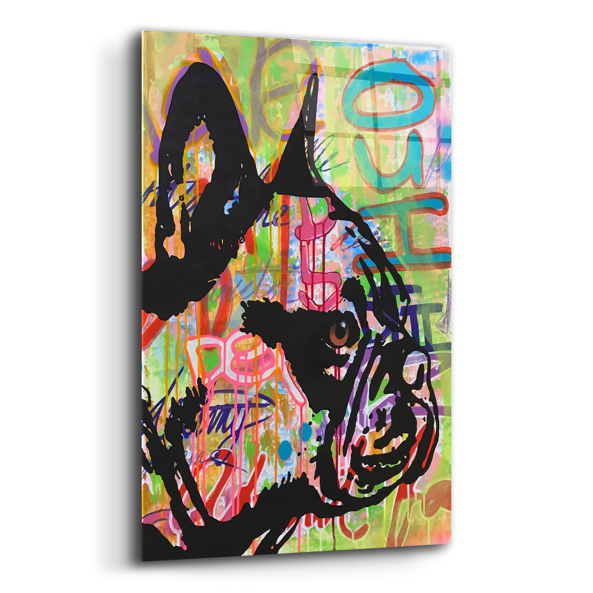 Epic Art 'Indelible Frenchie' by Dean Russo Studios, Acrylic Glass Wall Art,12x16