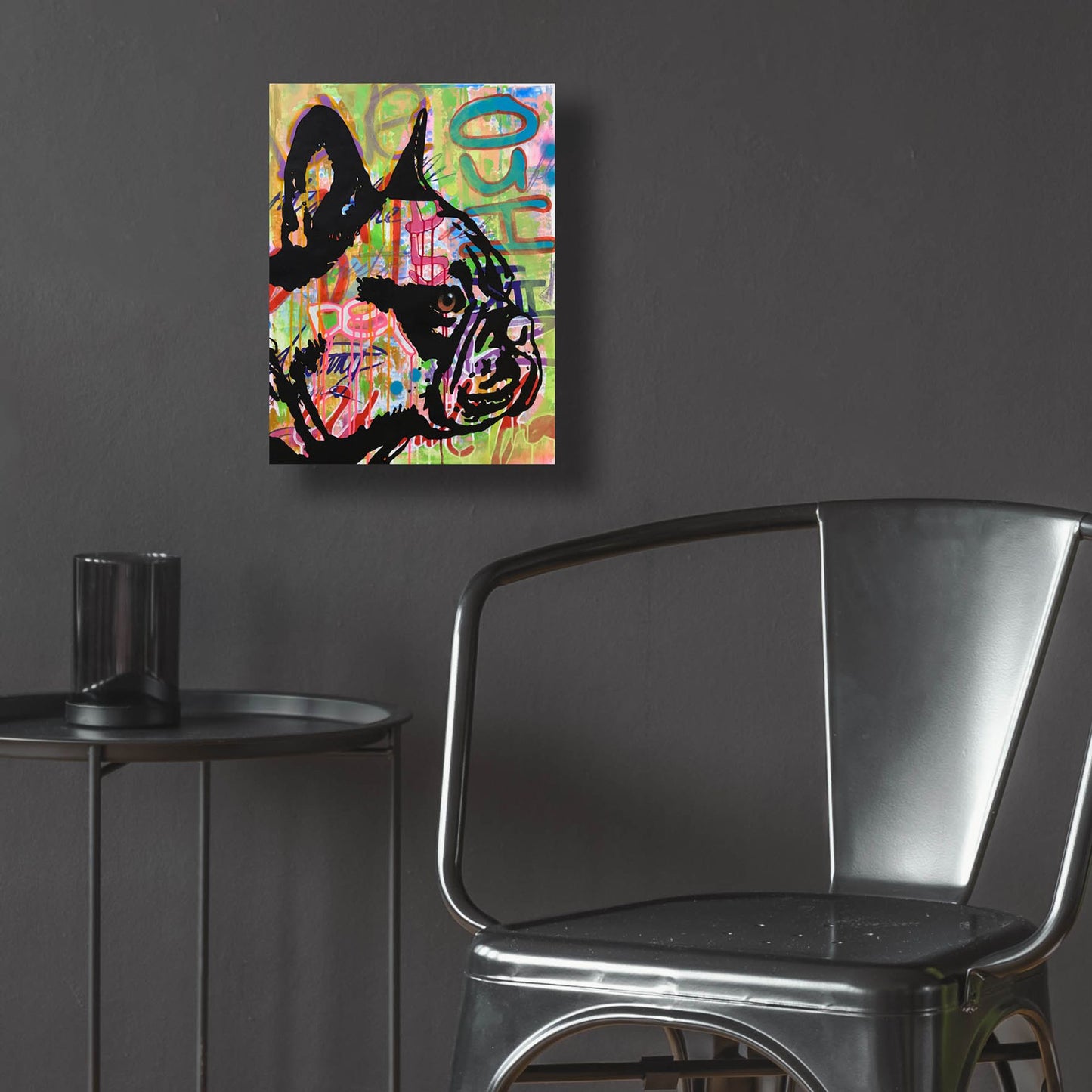 Epic Art 'Indelible Frenchie' by Dean Russo Studios, Acrylic Glass Wall Art,12x16