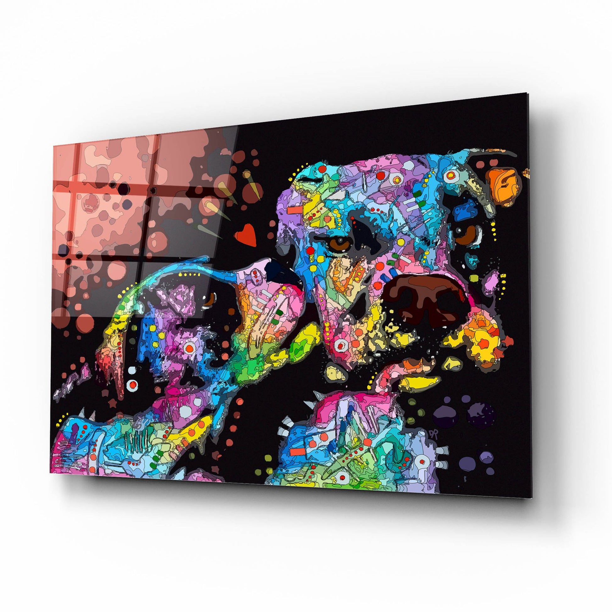 Epic Art 'It's Just Puppy Love' by Dean Russo Studios, Acrylic Glass Wall Art,16x12