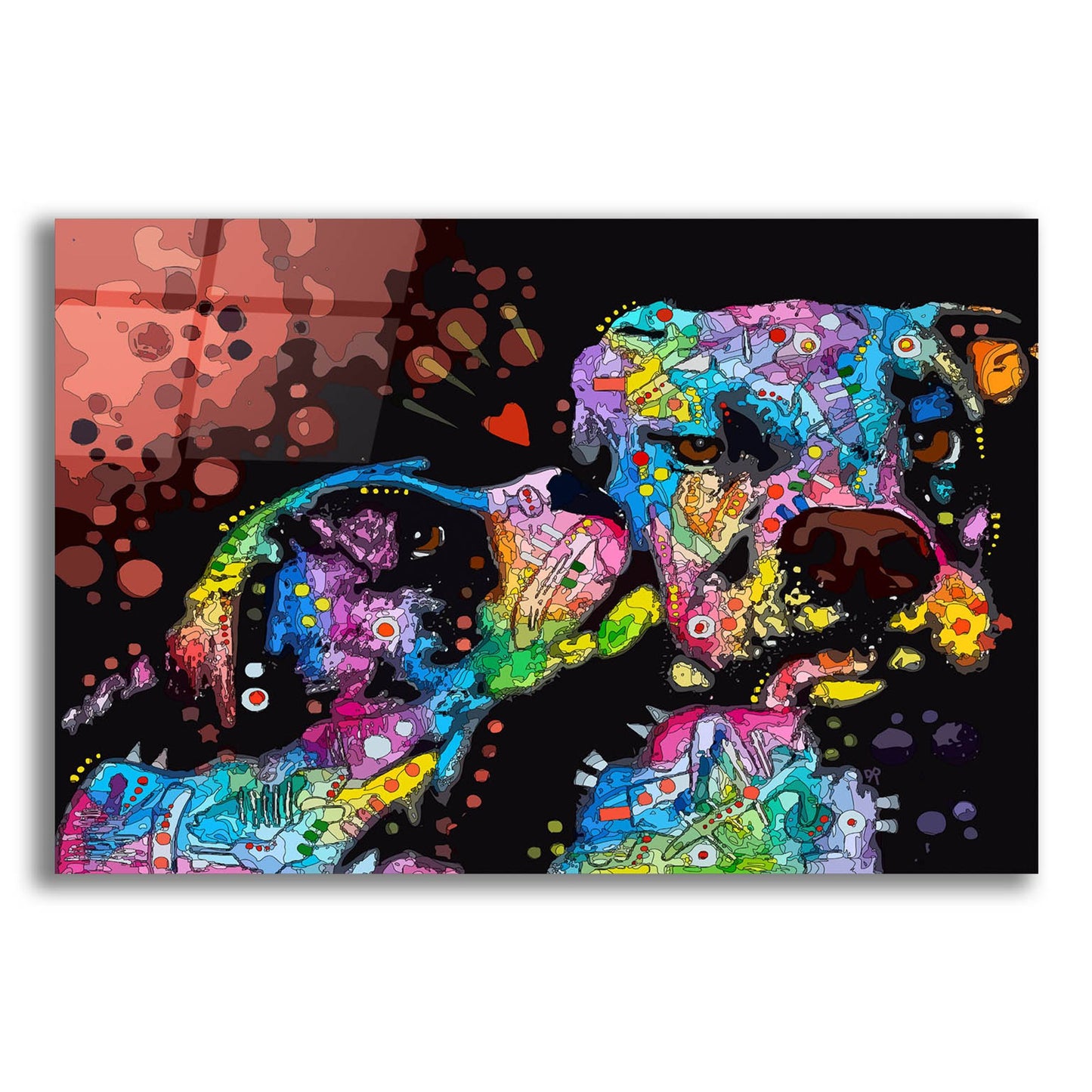 Epic Art 'It's Just Puppy Love' by Dean Russo Studios, Acrylic Glass Wall Art,16x12