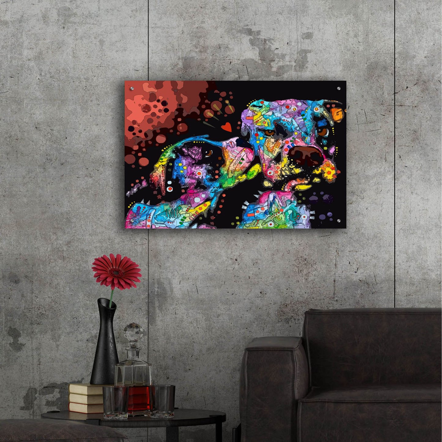 Epic Art 'It's Just Puppy Love' by Dean Russo Studios, Acrylic Glass Wall Art,36x24