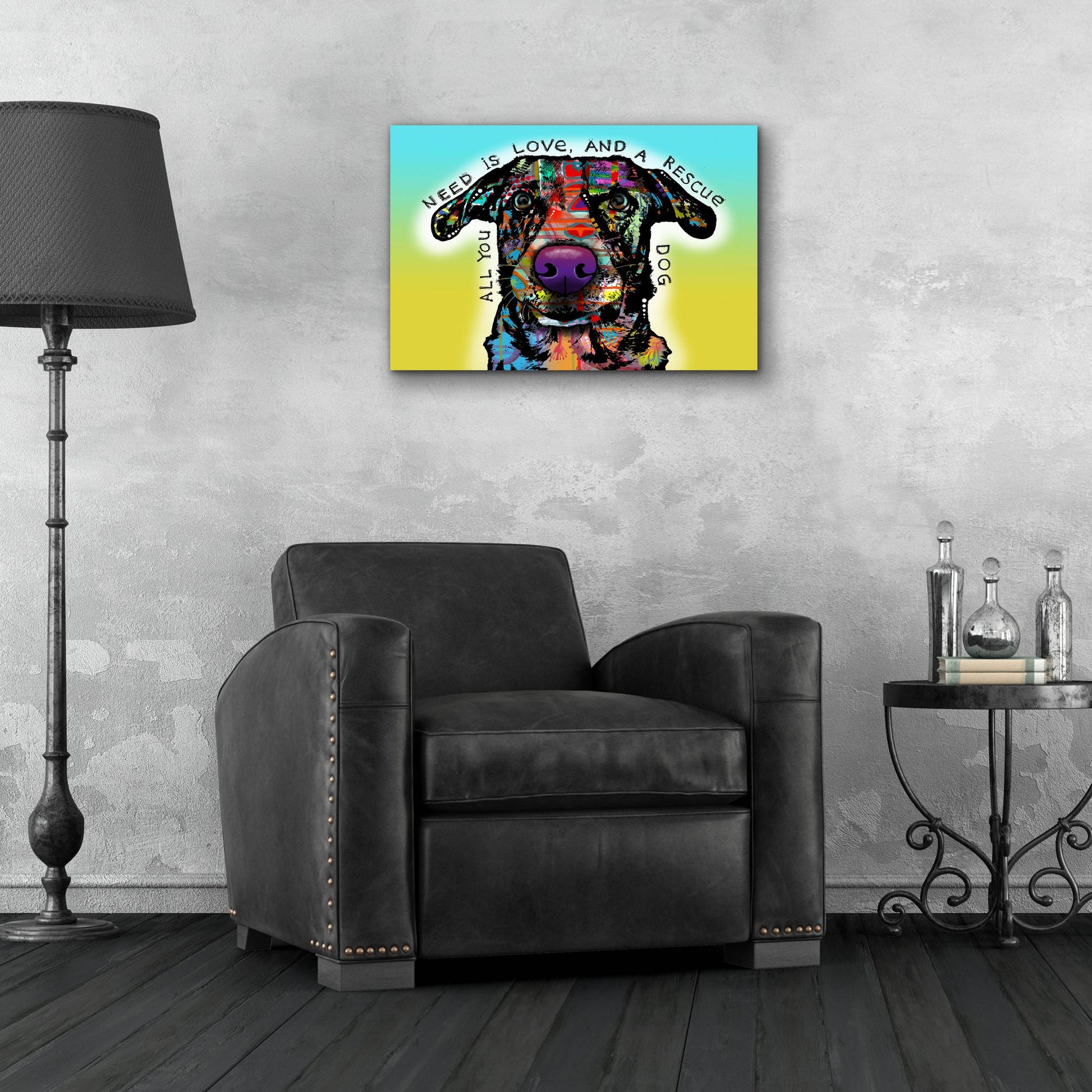 Epic Art 'Love and Rescue' by Dean Russo Studios, Acrylic Glass Wall Art,24x16