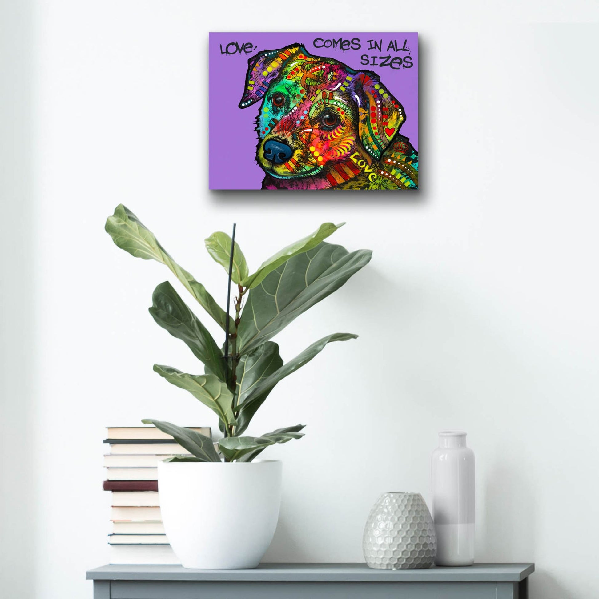 Epic Art 'Love In All Sizes' by Dean Russo Studios, Acrylic Glass Wall Art,16x12