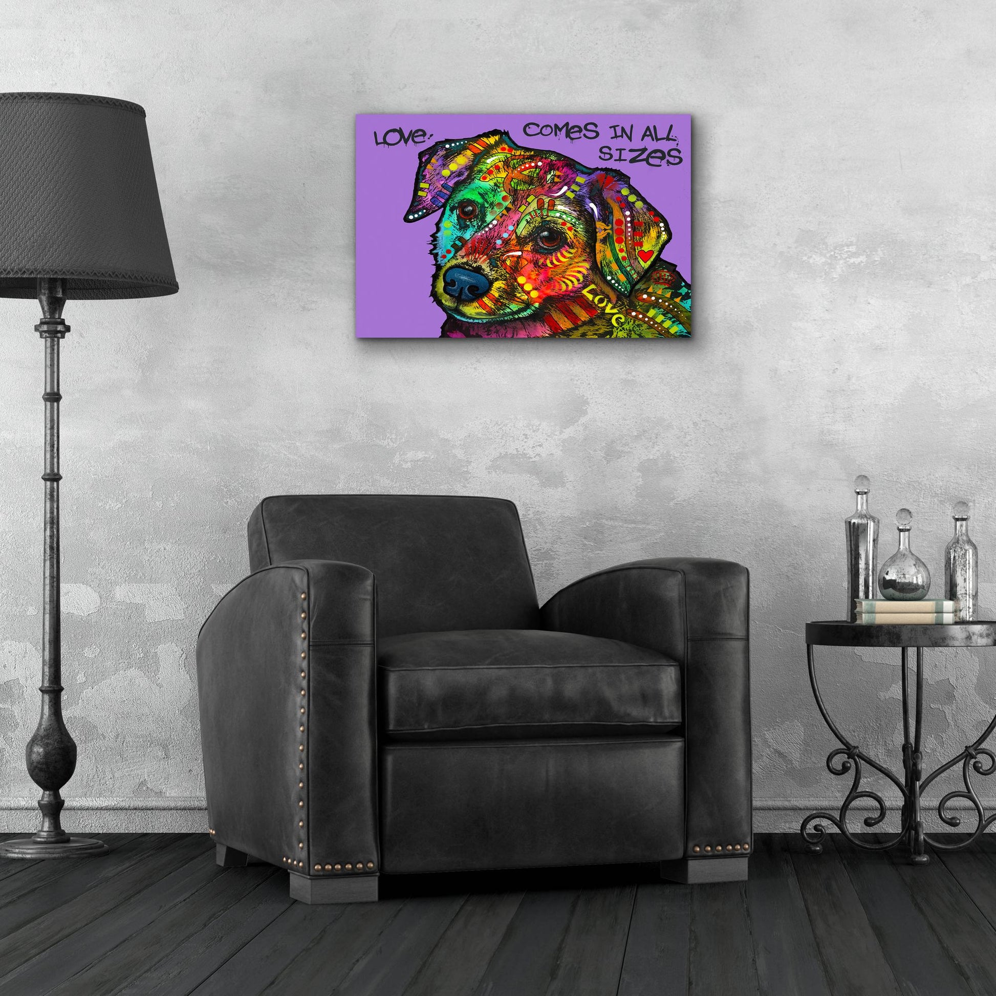 Epic Art 'Love In All Sizes' by Dean Russo Studios, Acrylic Glass Wall Art,24x16