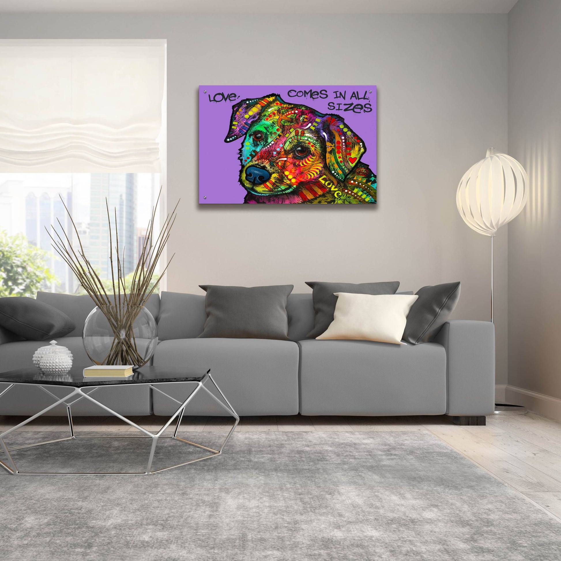 Epic Art 'Love In All Sizes' by Dean Russo Studios, Acrylic Glass Wall Art,36x24