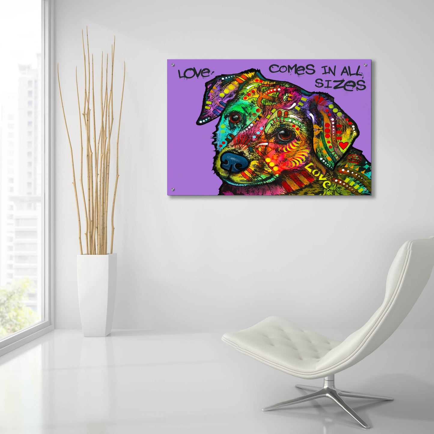 Epic Art 'Love In All Sizes' by Dean Russo Studios, Acrylic Glass Wall Art,36x24