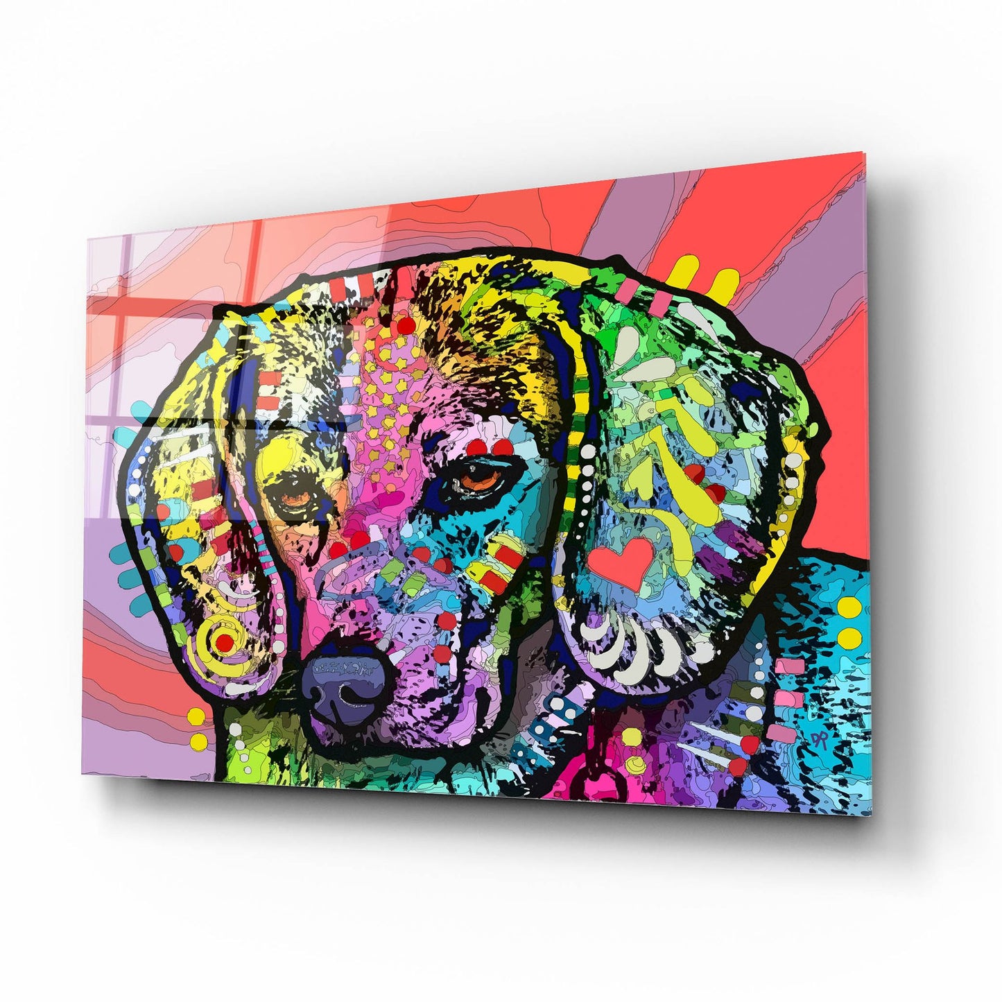 Epic Art 'Magic Beagle' by Dean Russo Studios, Acrylic Glass Wall Art,16x12