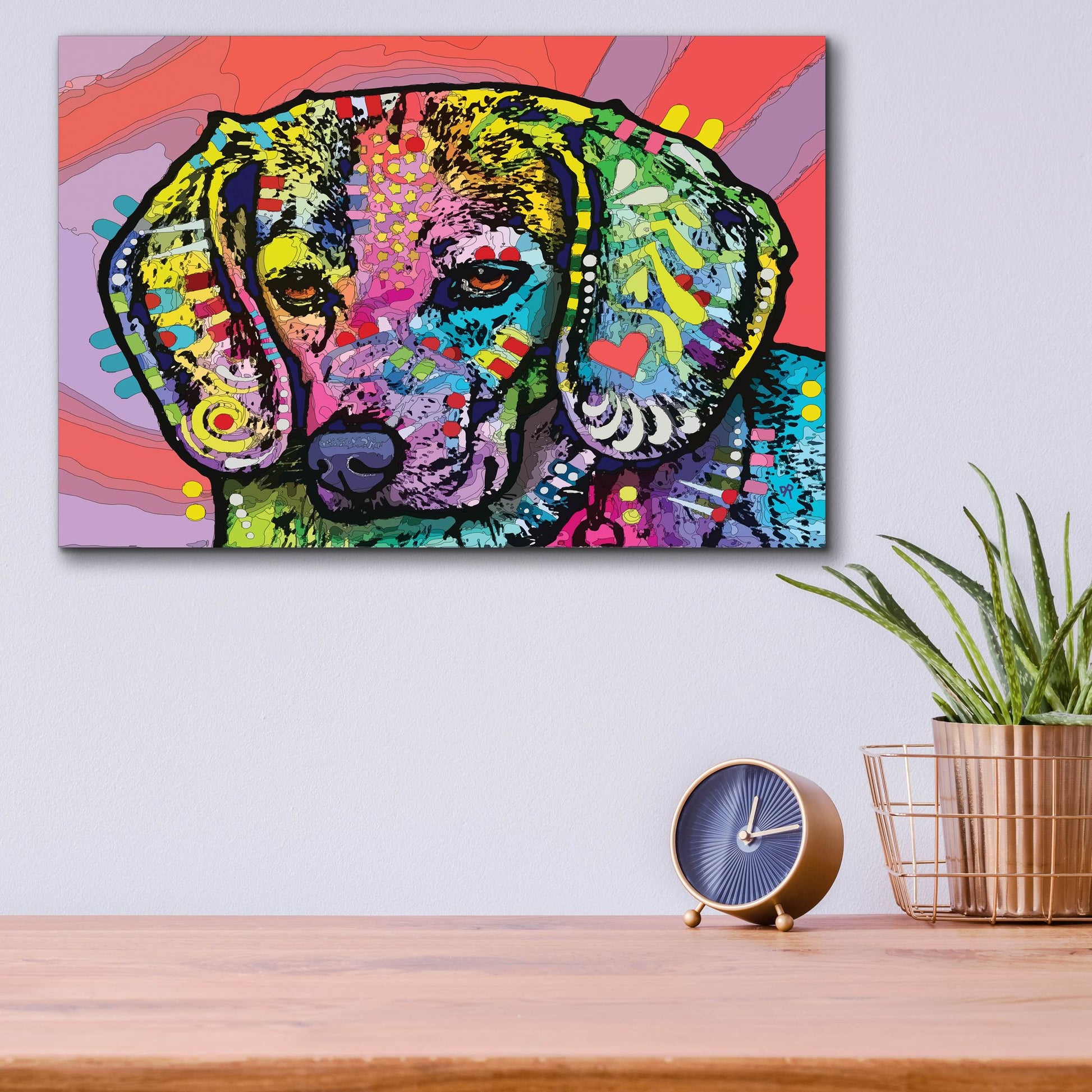 Epic Art 'Magic Beagle' by Dean Russo Studios, Acrylic Glass Wall Art,16x12