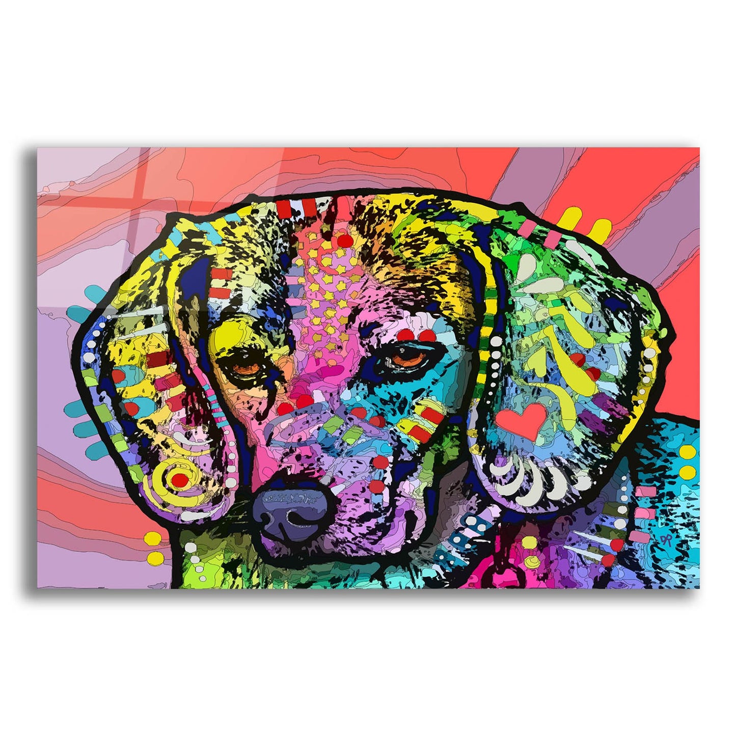 Epic Art 'Magic Beagle' by Dean Russo Studios, Acrylic Glass Wall Art,16x12