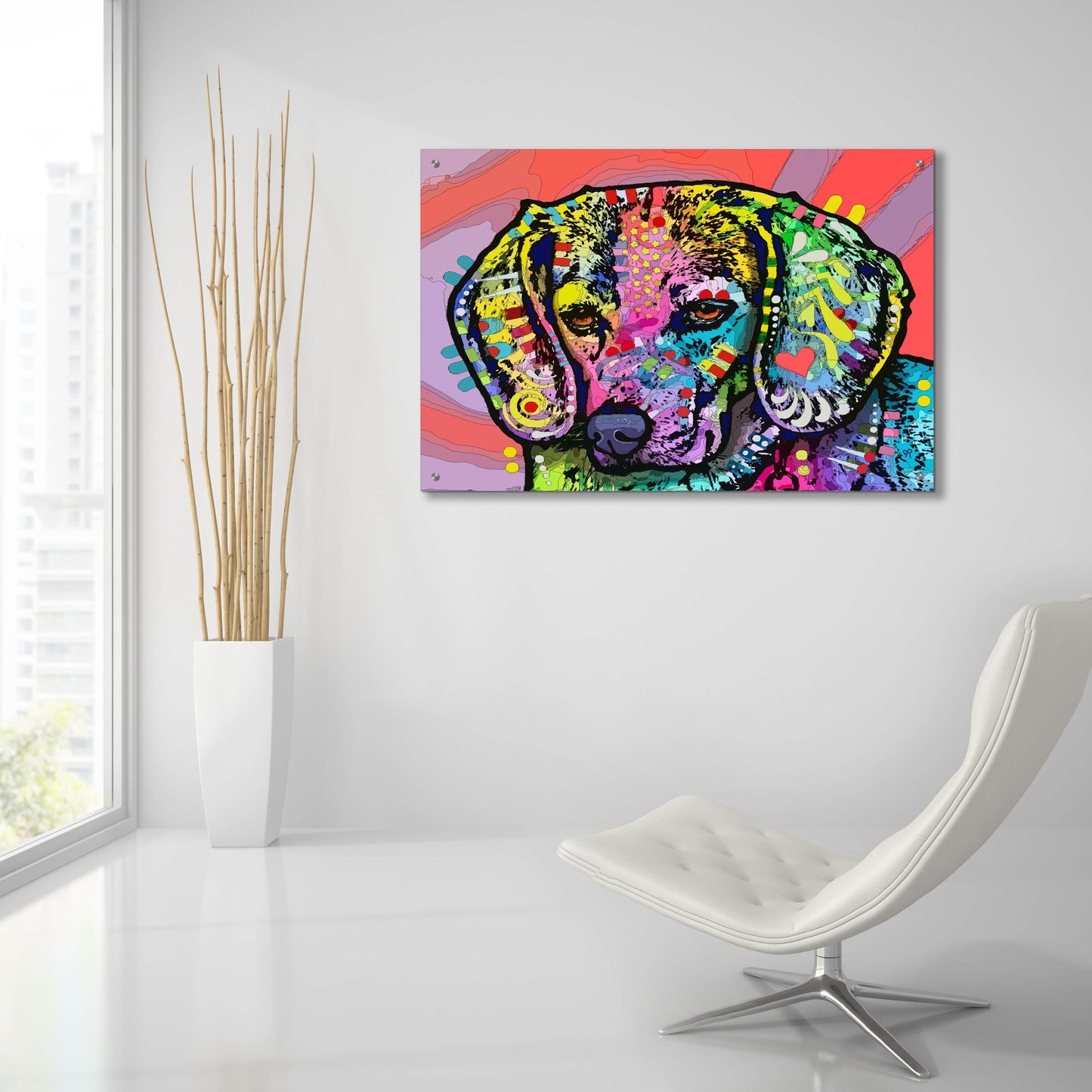 Epic Art 'Magic Beagle' by Dean Russo Studios, Acrylic Glass Wall Art,36x24