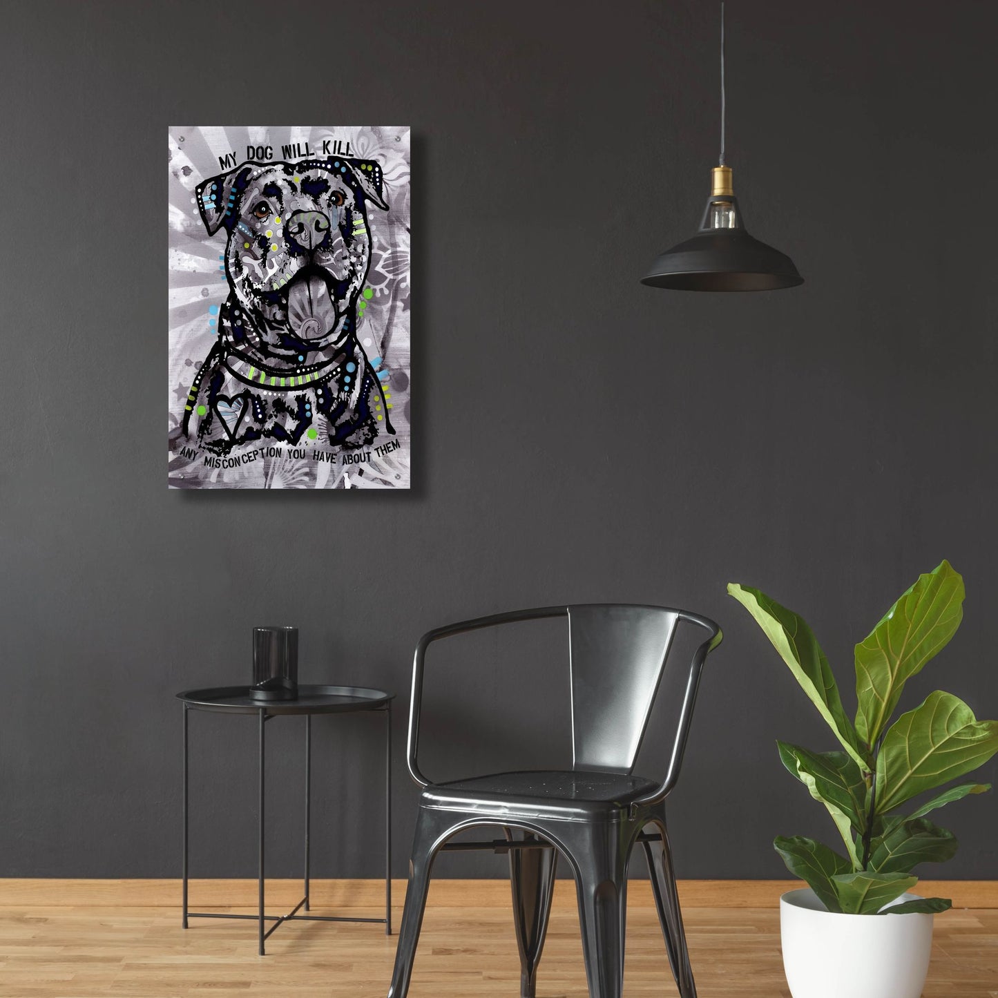 Epic Art 'My Dog' by Dean Russo Studios, Acrylic Glass Wall Art,24x36