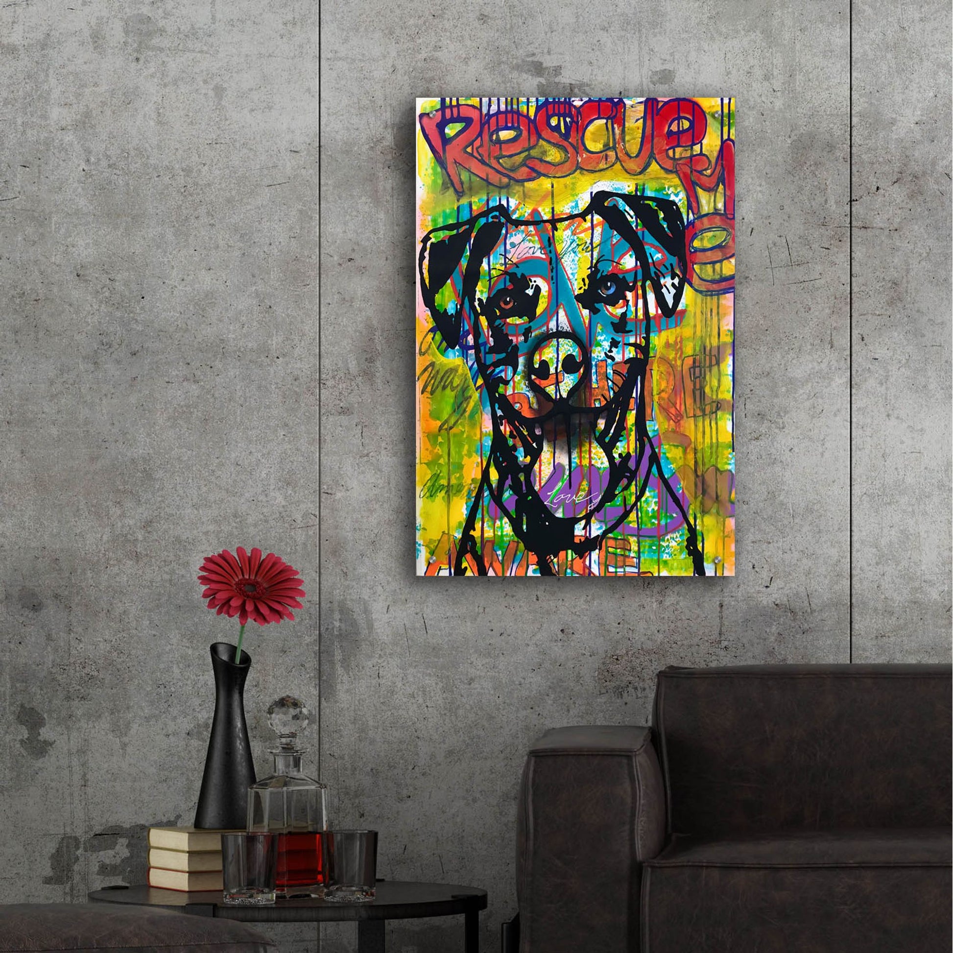 Epic Art 'Rescue Me' by Dean Russo Studios, Acrylic Glass Wall Art,24x36