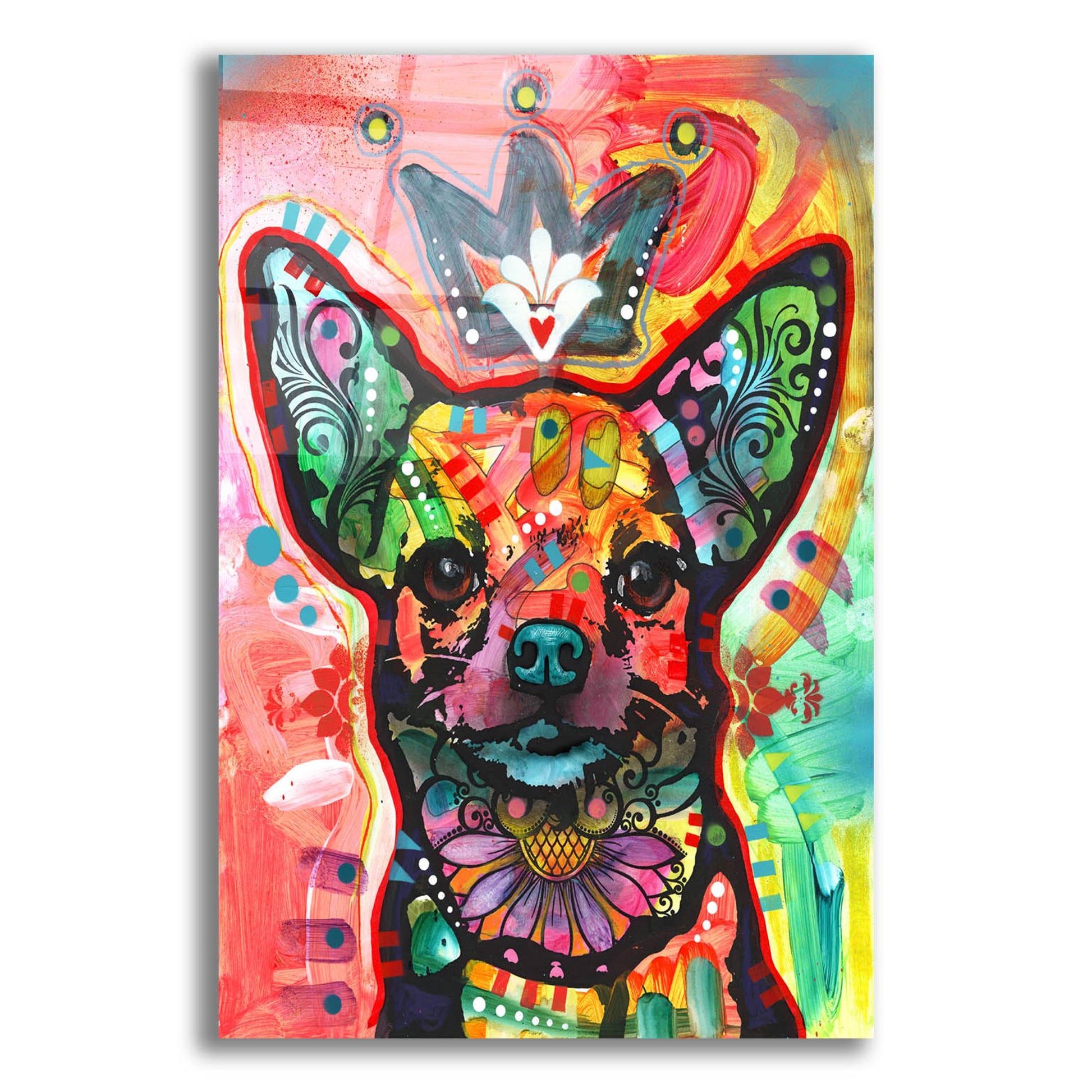 Epic Art 'Royal-Chi' by Dean Russo Studios, Acrylic Glass Wall Art,12x16