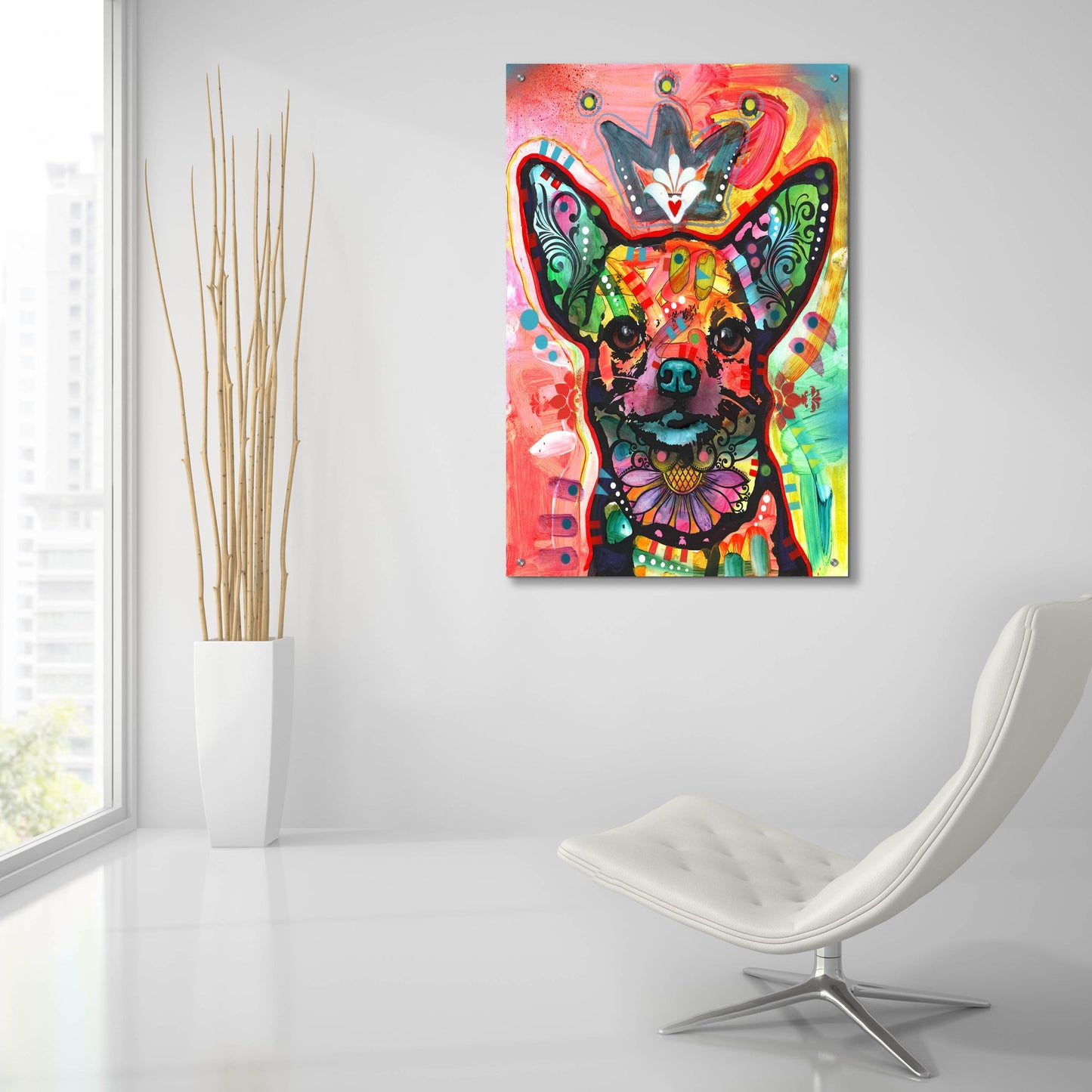 Epic Art 'Royal-Chi' by Dean Russo Studios, Acrylic Glass Wall Art,24x36