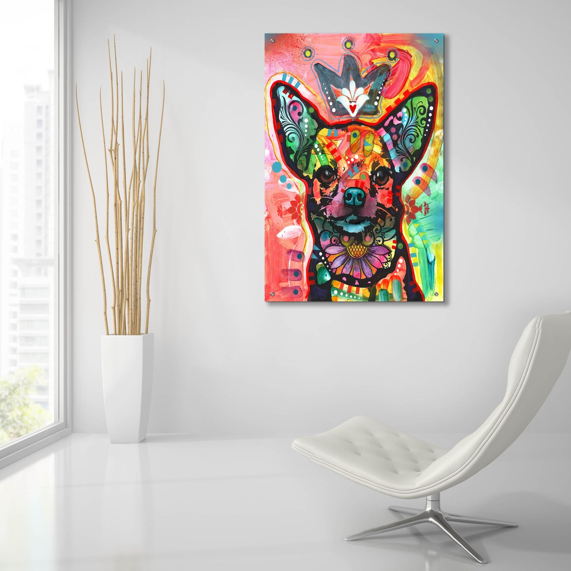 Epic Art 'Royal-Chi' by Dean Russo Studios, Acrylic Glass Wall Art,24x36