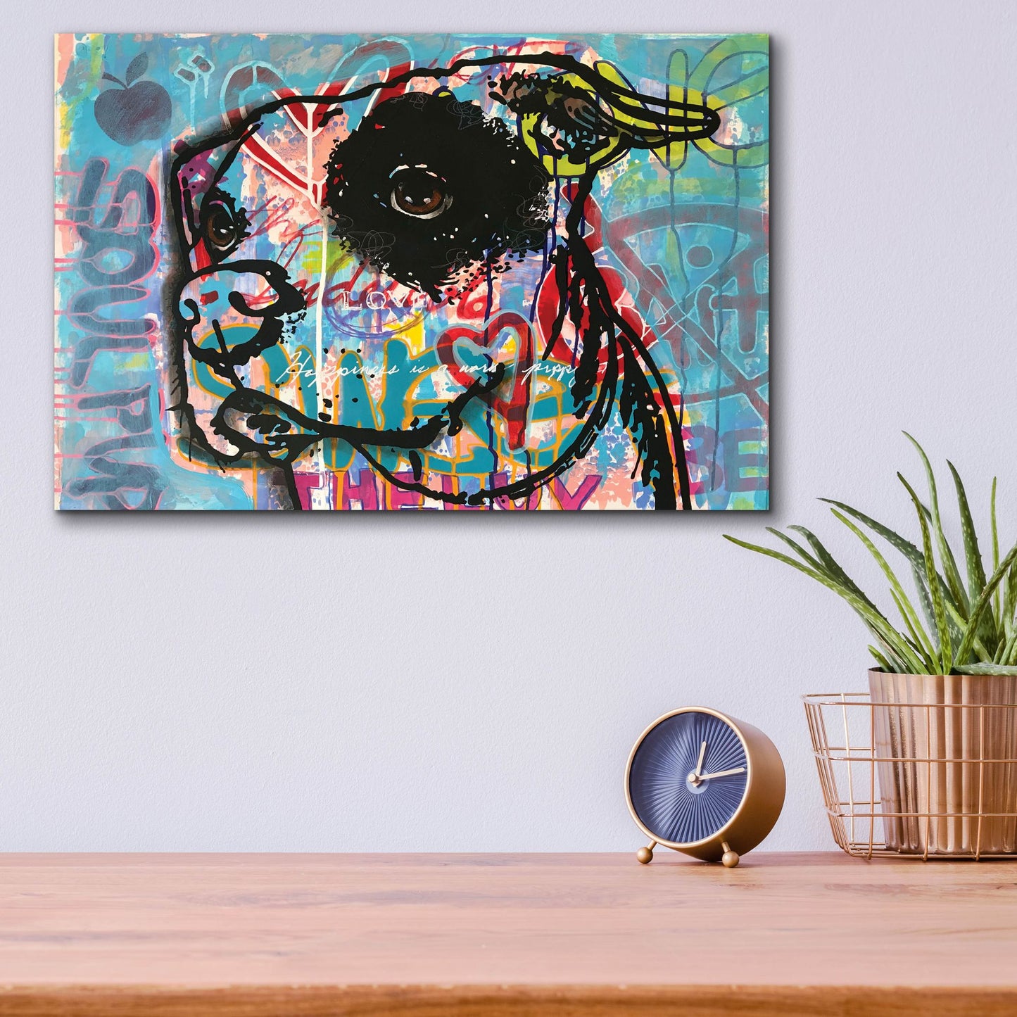 Epic Art 'Soul Pup' by Dean Russo Studios, Acrylic Glass Wall Art,16x12