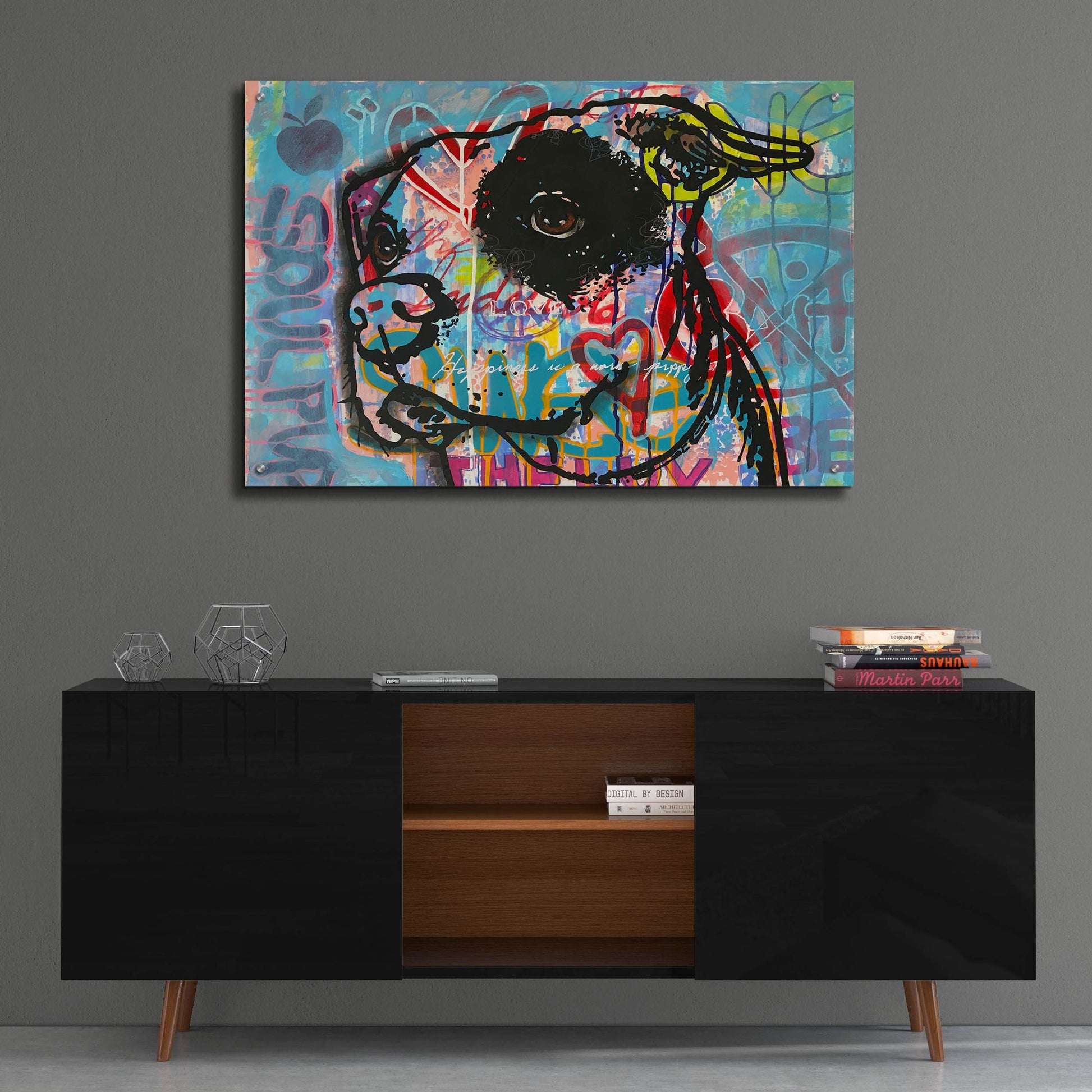 Epic Art 'Soul Pup' by Dean Russo Studios, Acrylic Glass Wall Art,36x24