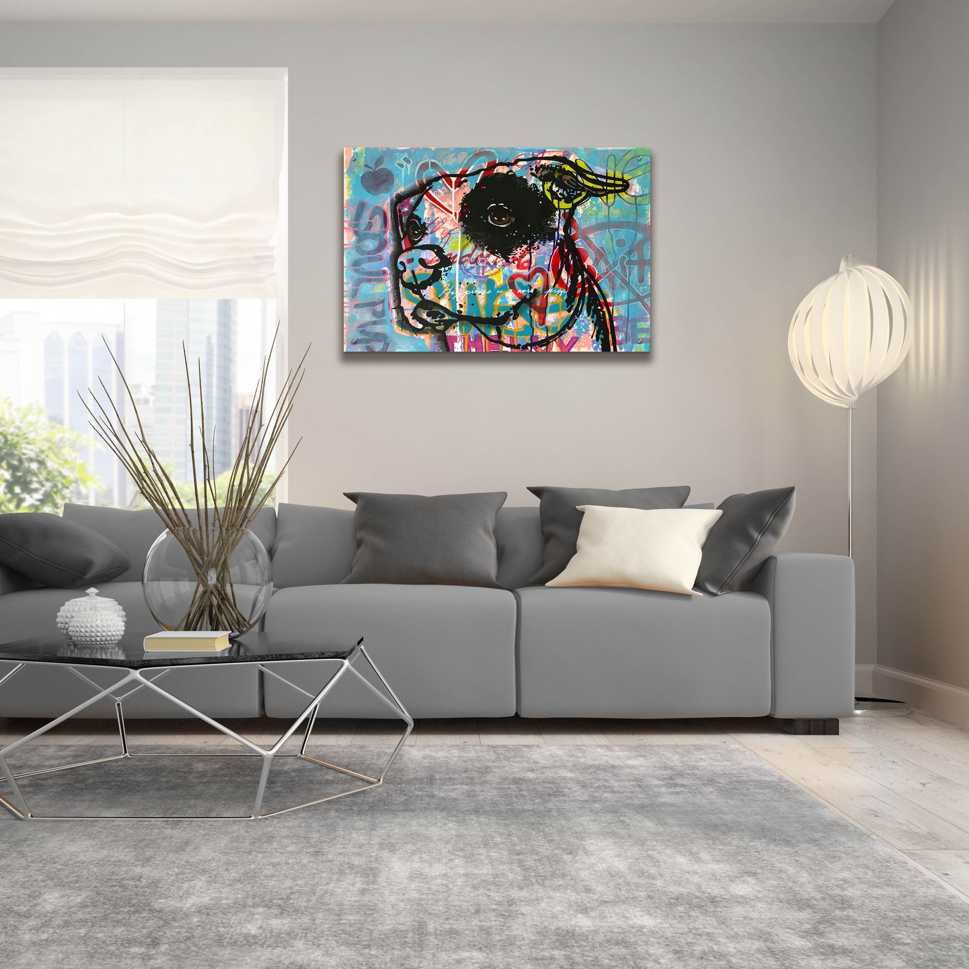 Epic Art 'Soul Pup' by Dean Russo Studios, Acrylic Glass Wall Art,36x24