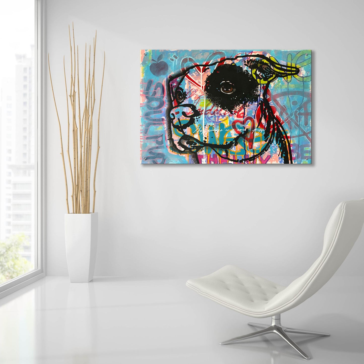 Epic Art 'Soul Pup' by Dean Russo Studios, Acrylic Glass Wall Art,36x24