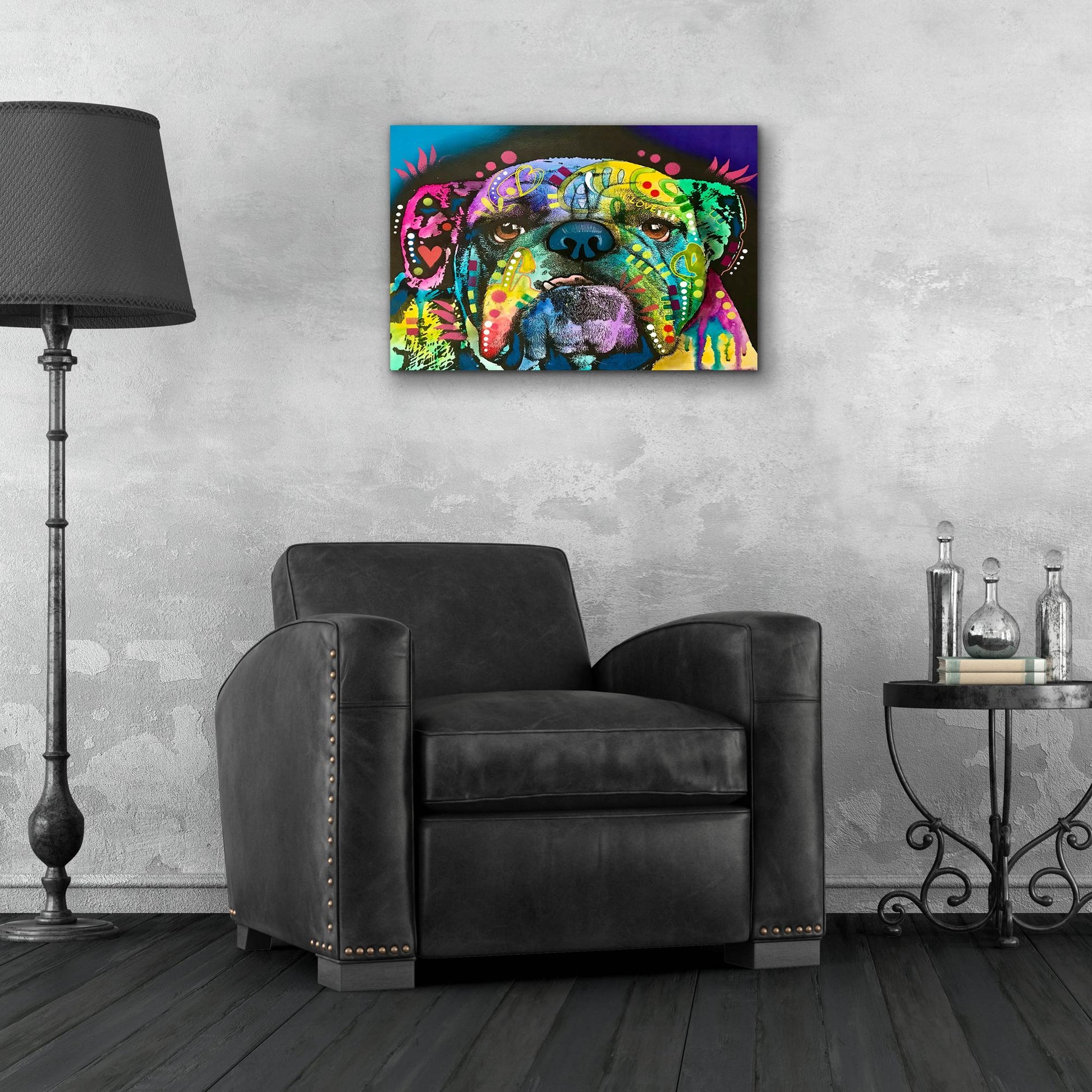 Epic Art 'Straight On Bull' by Dean Russo Studios, Acrylic Glass Wall Art,24x16