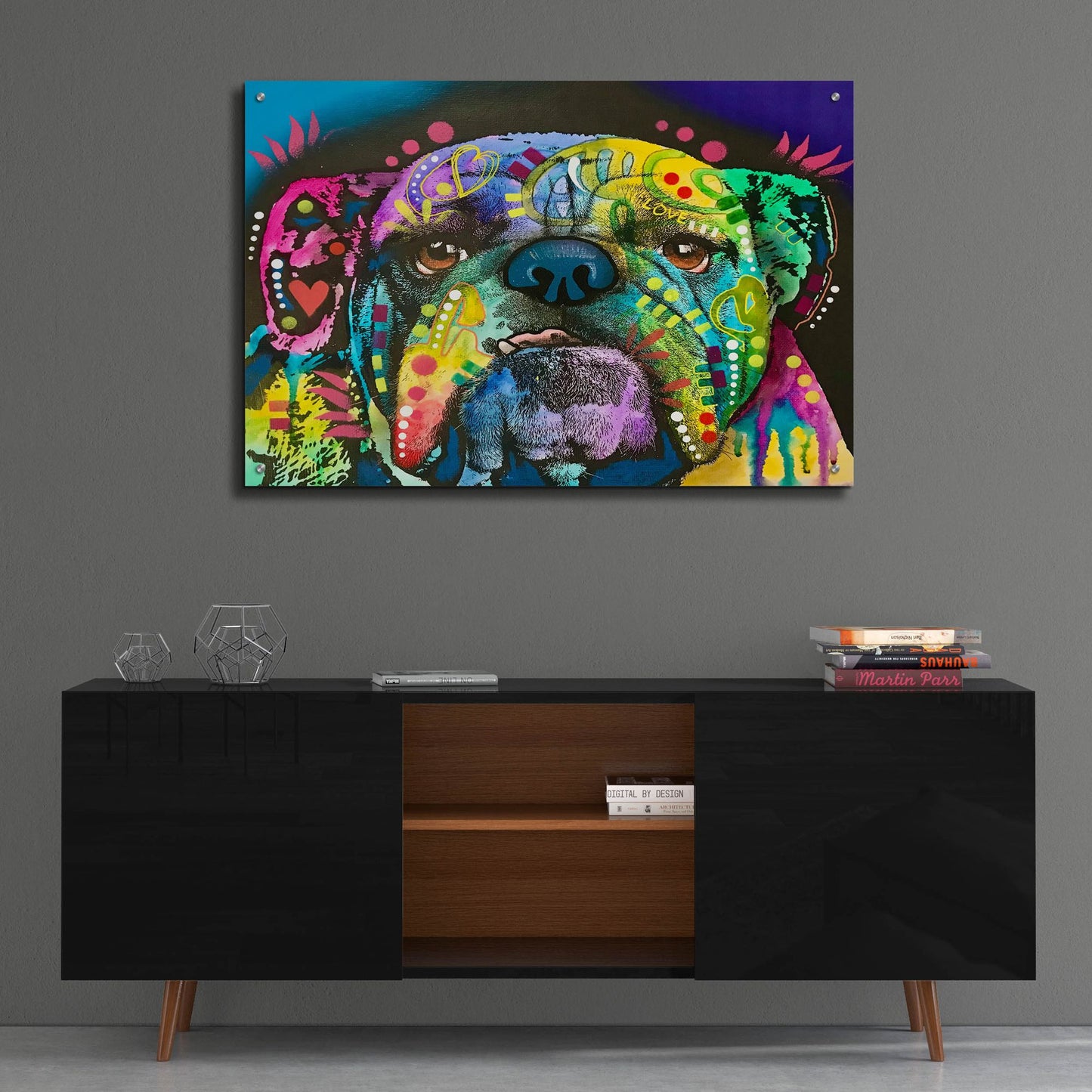 Epic Art 'Straight On Bull' by Dean Russo Studios, Acrylic Glass Wall Art,36x24