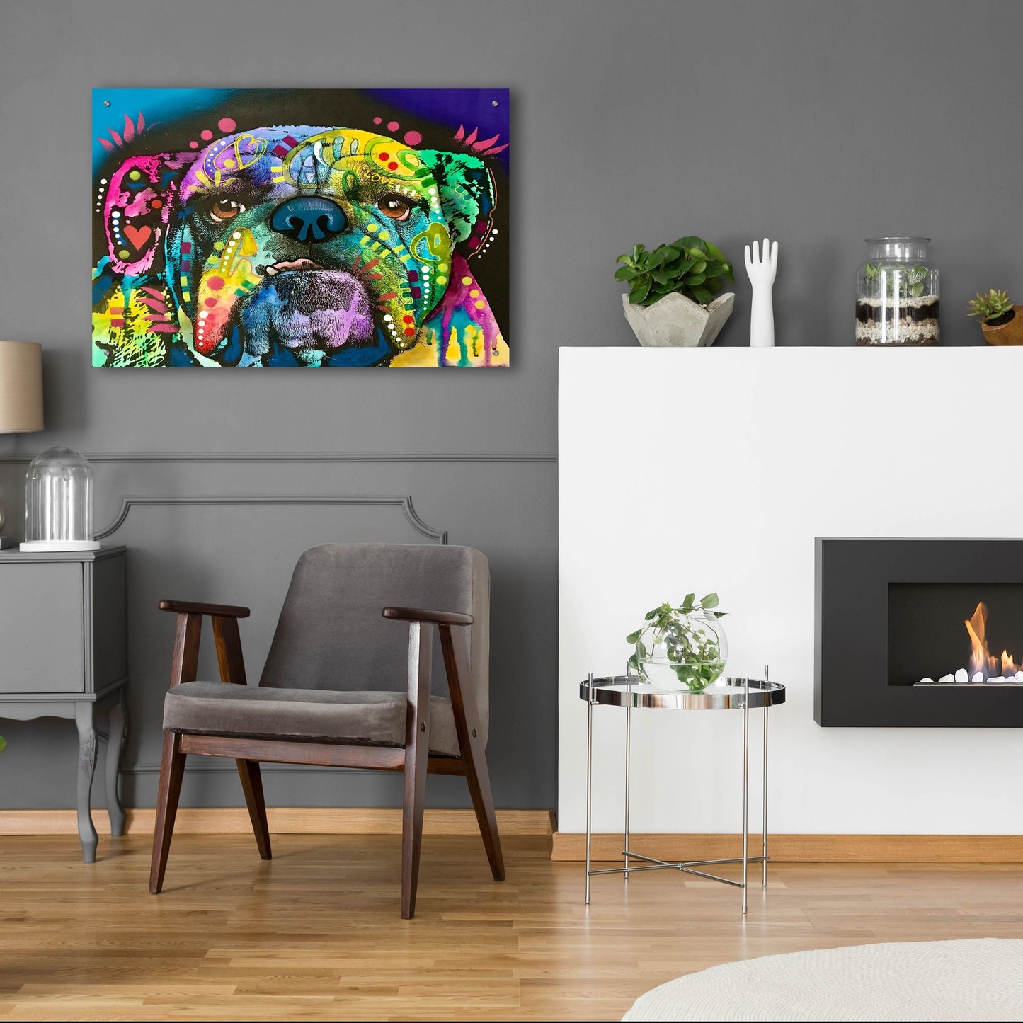 Epic Art 'Straight On Bull' by Dean Russo Studios, Acrylic Glass Wall Art,36x24