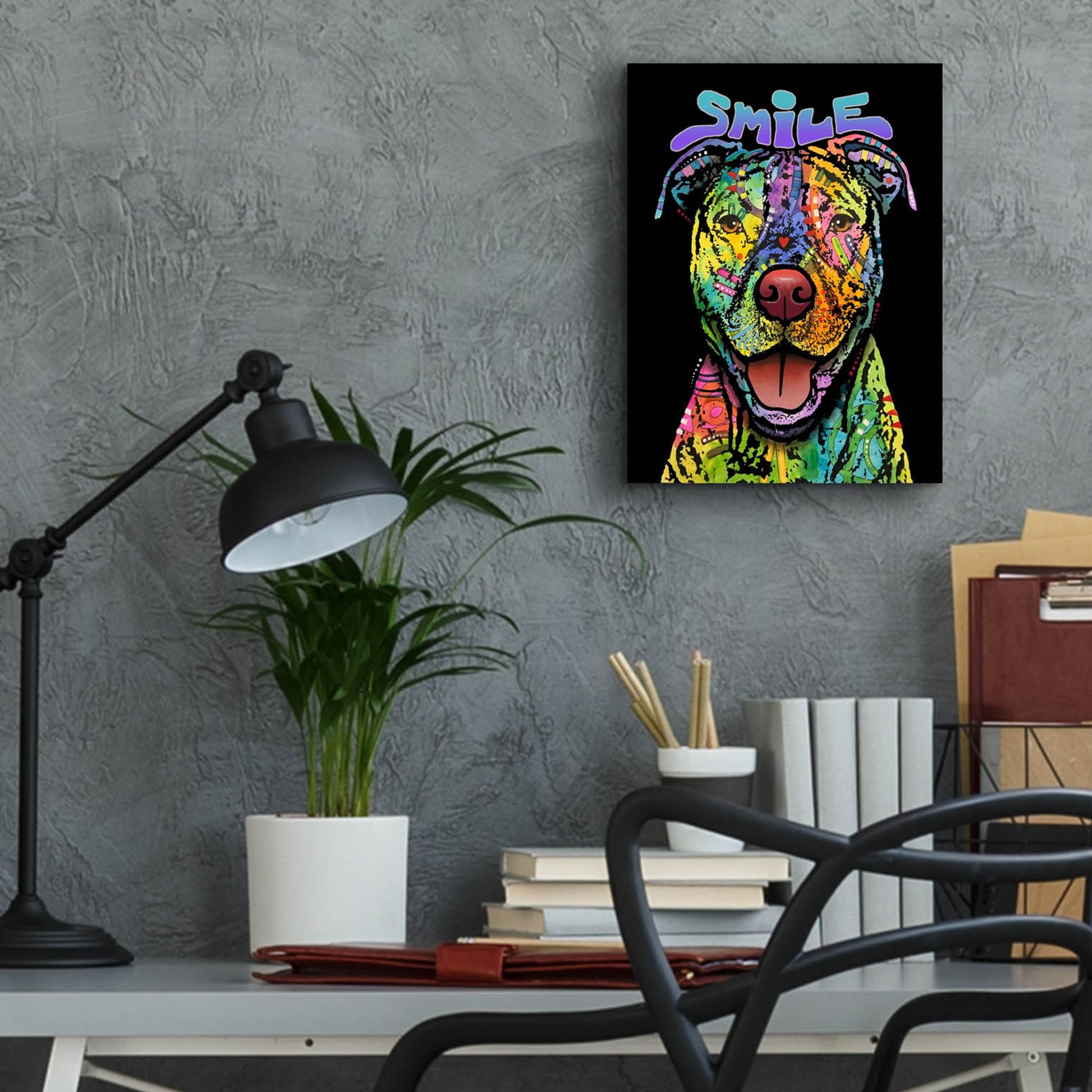 Epic Art 'That Smile' by Dean Russo Studios, Acrylic Glass Wall Art,12x16