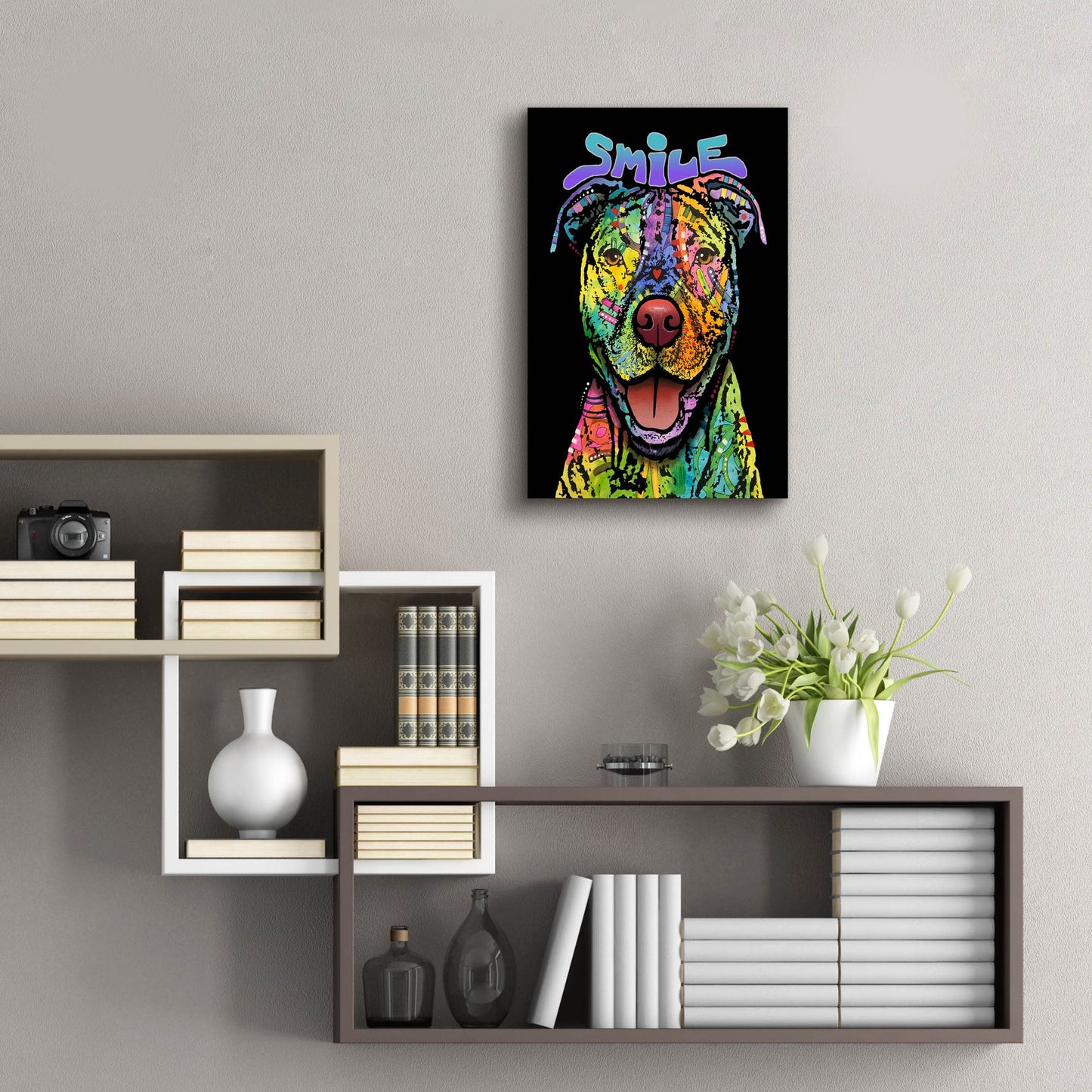 Epic Art 'That Smile' by Dean Russo Studios, Acrylic Glass Wall Art,16x24