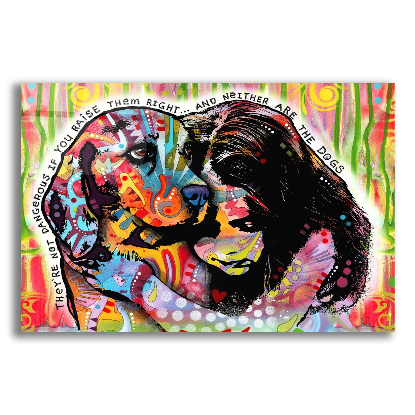 Epic Art 'They're Not Dangerous' by Dean Russo Studios, Acrylic Glass Wall Art,24x16