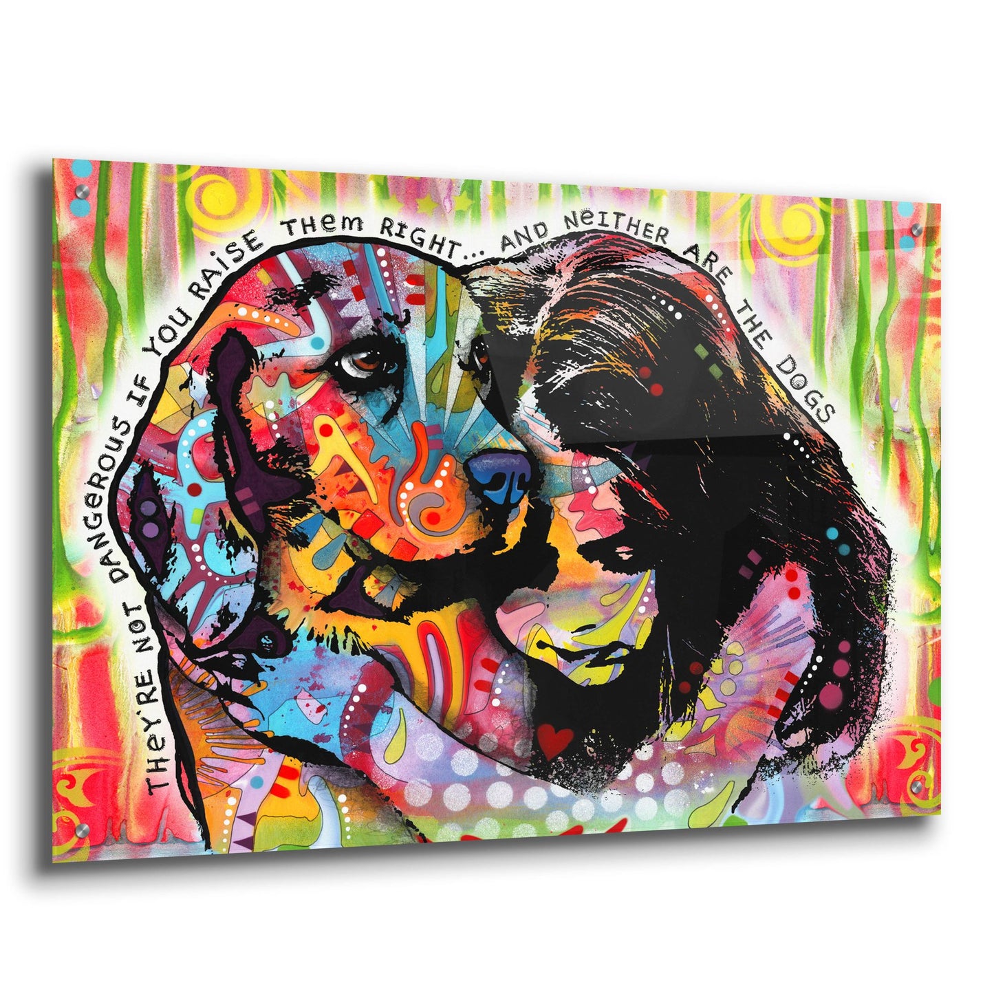 Epic Art 'They're Not Dangerous' by Dean Russo Studios, Acrylic Glass Wall Art,36x24