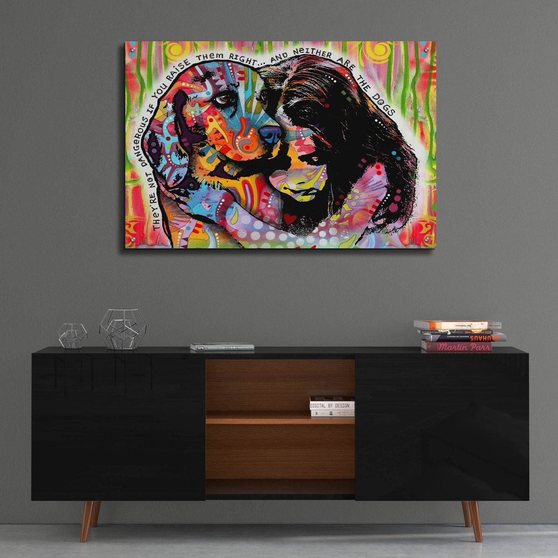 Epic Art 'They're Not Dangerous' by Dean Russo Studios, Acrylic Glass Wall Art,36x24