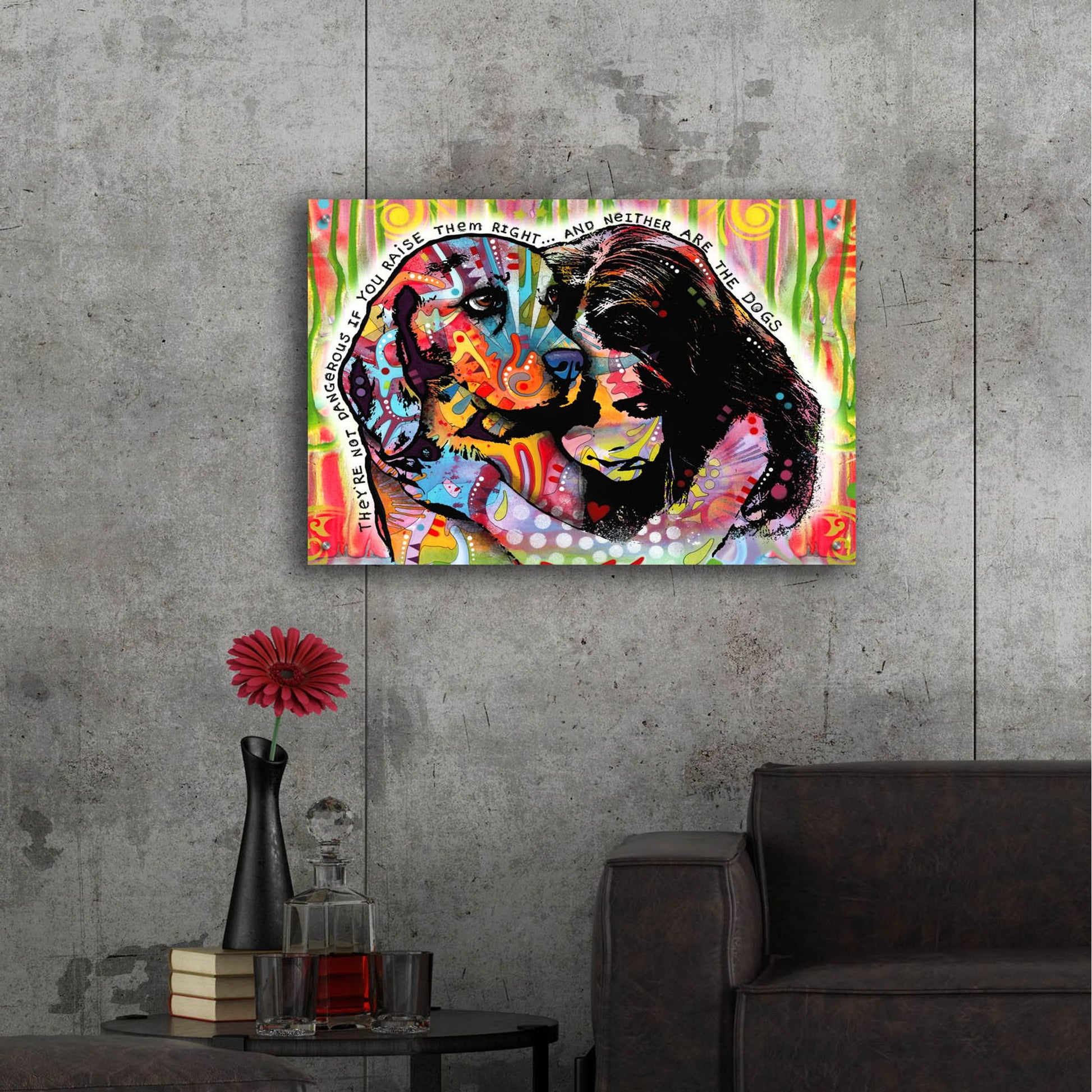 Epic Art 'They're Not Dangerous' by Dean Russo Studios, Acrylic Glass Wall Art,36x24