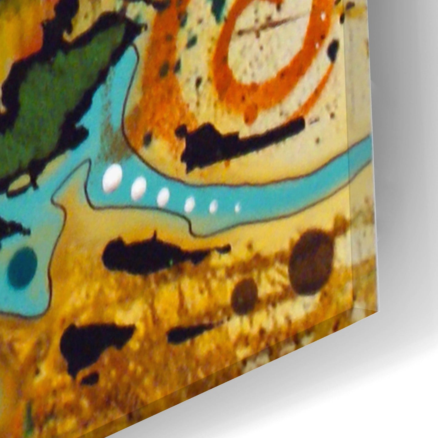 Epic Art 'Tilt Cat Earth Tone' by Dean Russo Studios, Acrylic Glass Wall Art,16x24