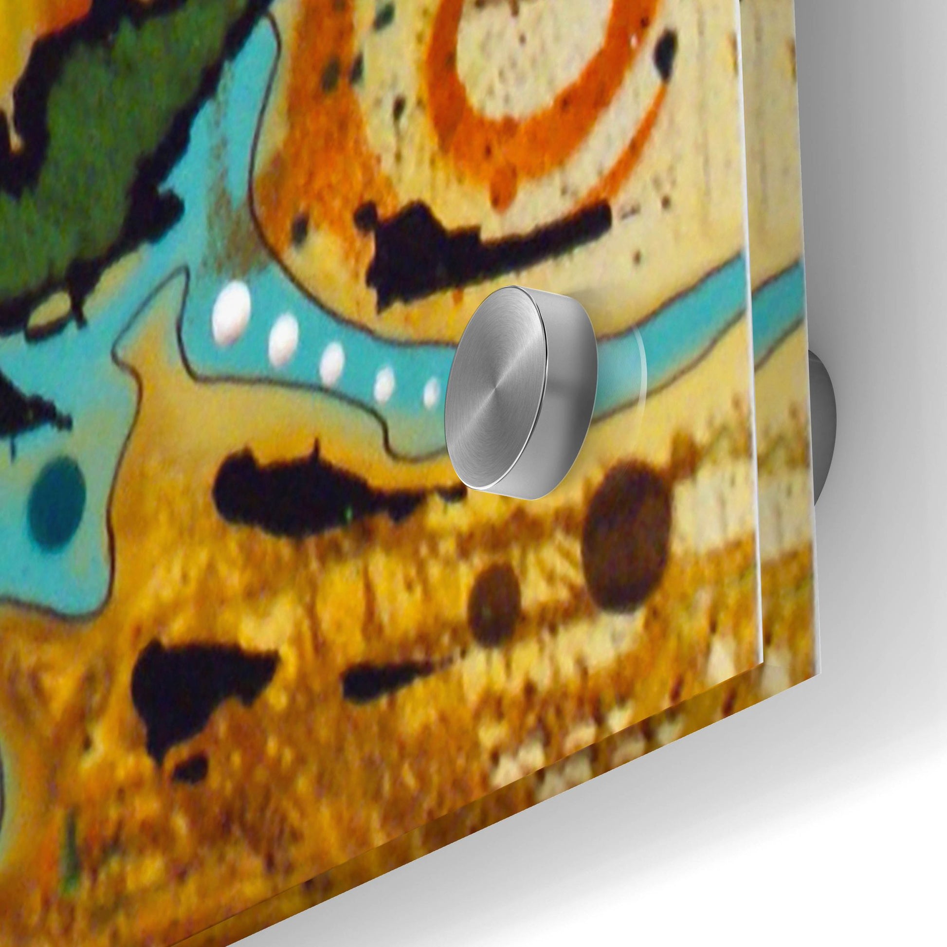 Epic Art 'Tilt Cat Earth Tone' by Dean Russo Studios, Acrylic Glass Wall Art,24x36