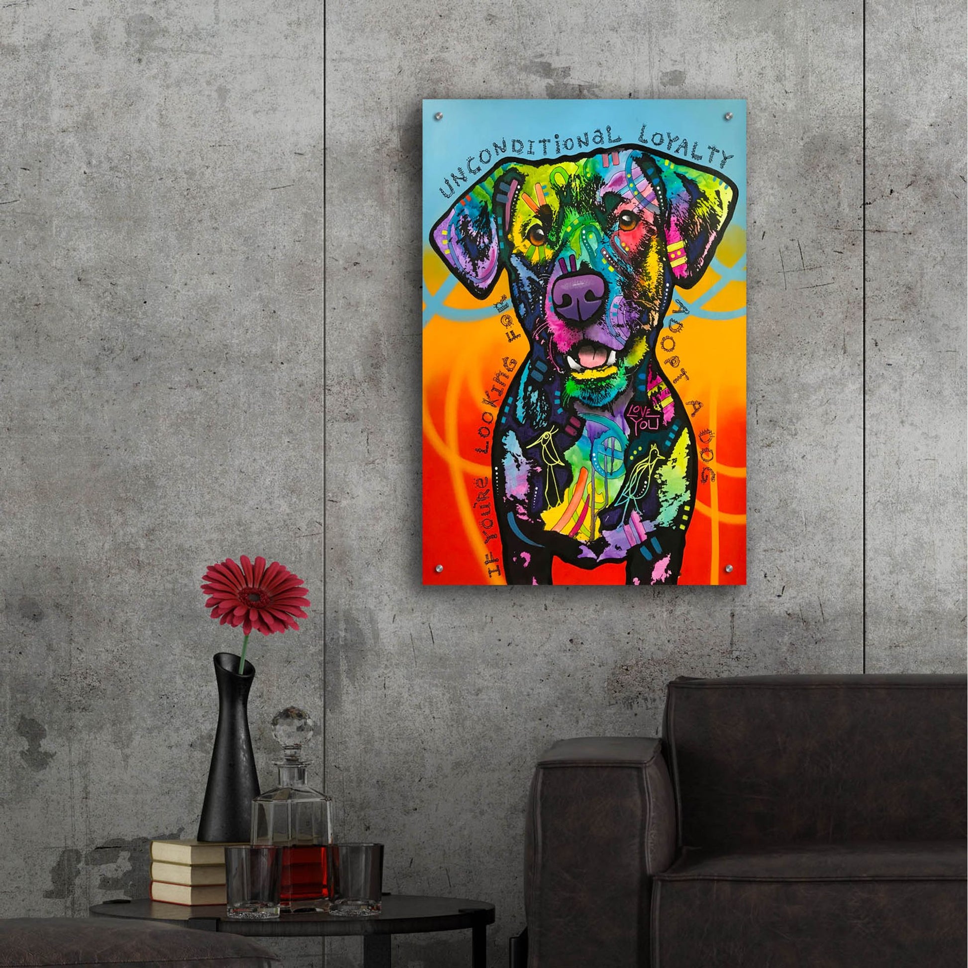 Epic Art 'Unconditional Loyalty' by Dean Russo Studios, Acrylic Glass Wall Art,24x36