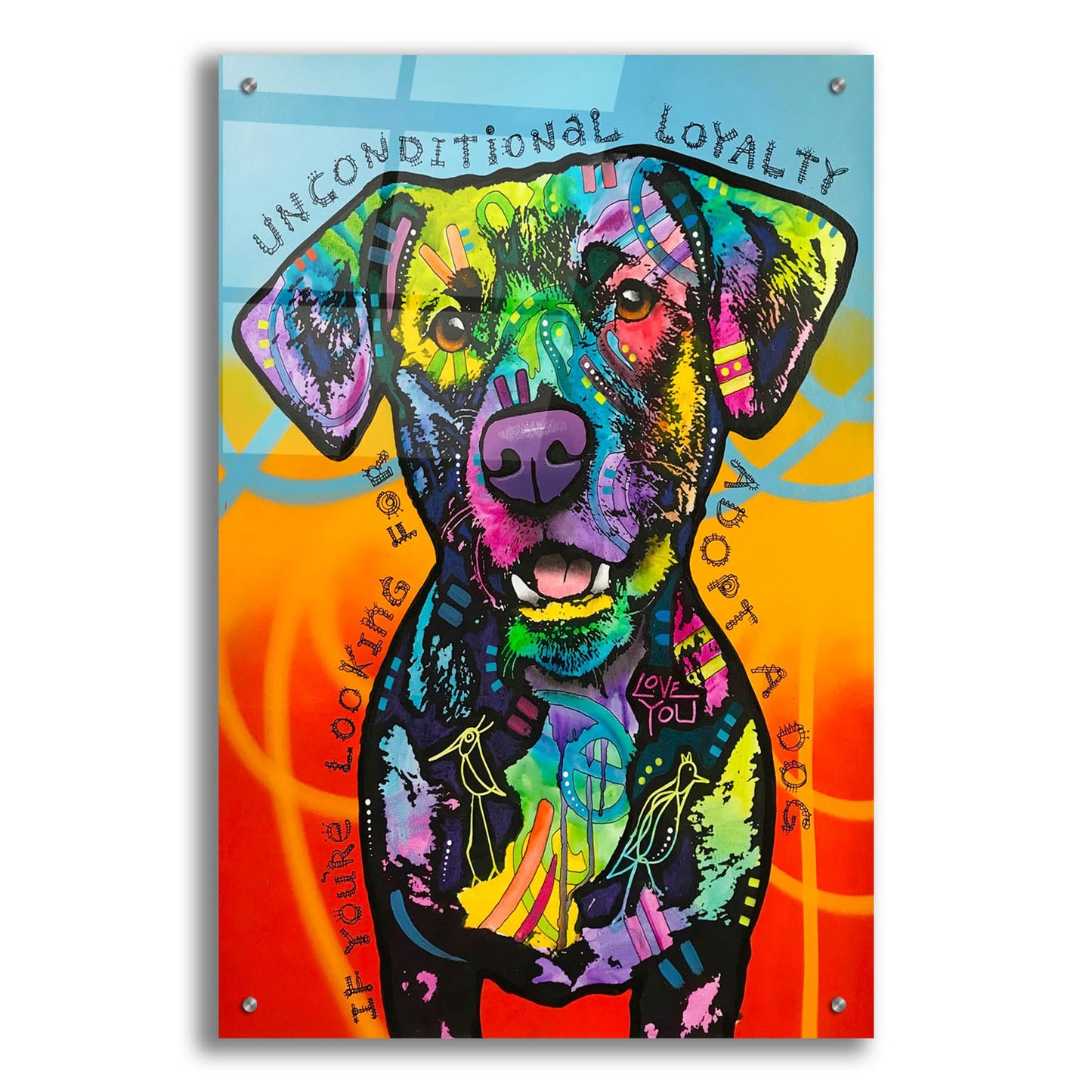 Epic Art 'Unconditional Loyalty' by Dean Russo Studios, Acrylic Glass Wall Art,24x36