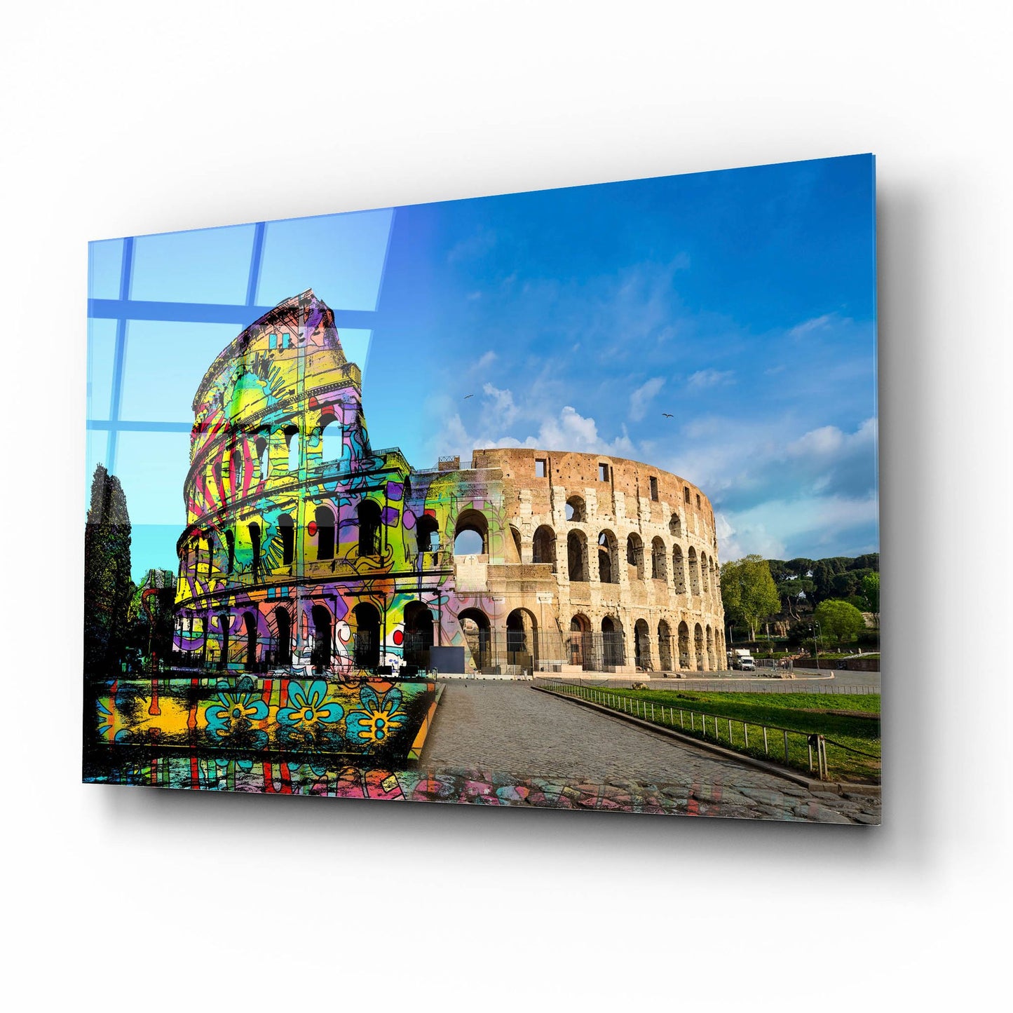 Epic Art 'Colosseum Exposed' by Dean Russo Studios, Acrylic Glass Wall Art,16x12