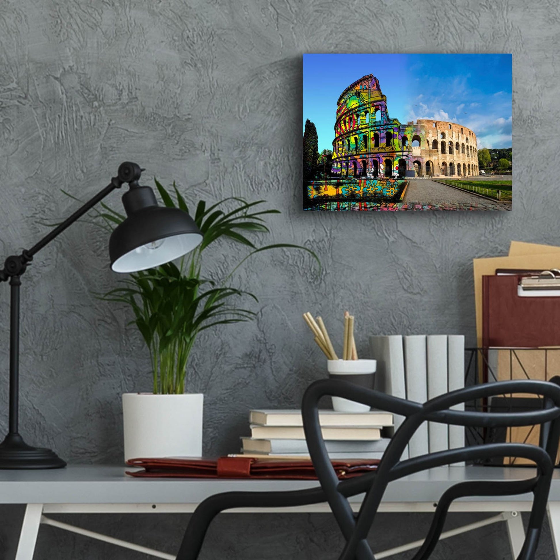 Epic Art 'Colosseum Exposed' by Dean Russo Studios, Acrylic Glass Wall Art,16x12