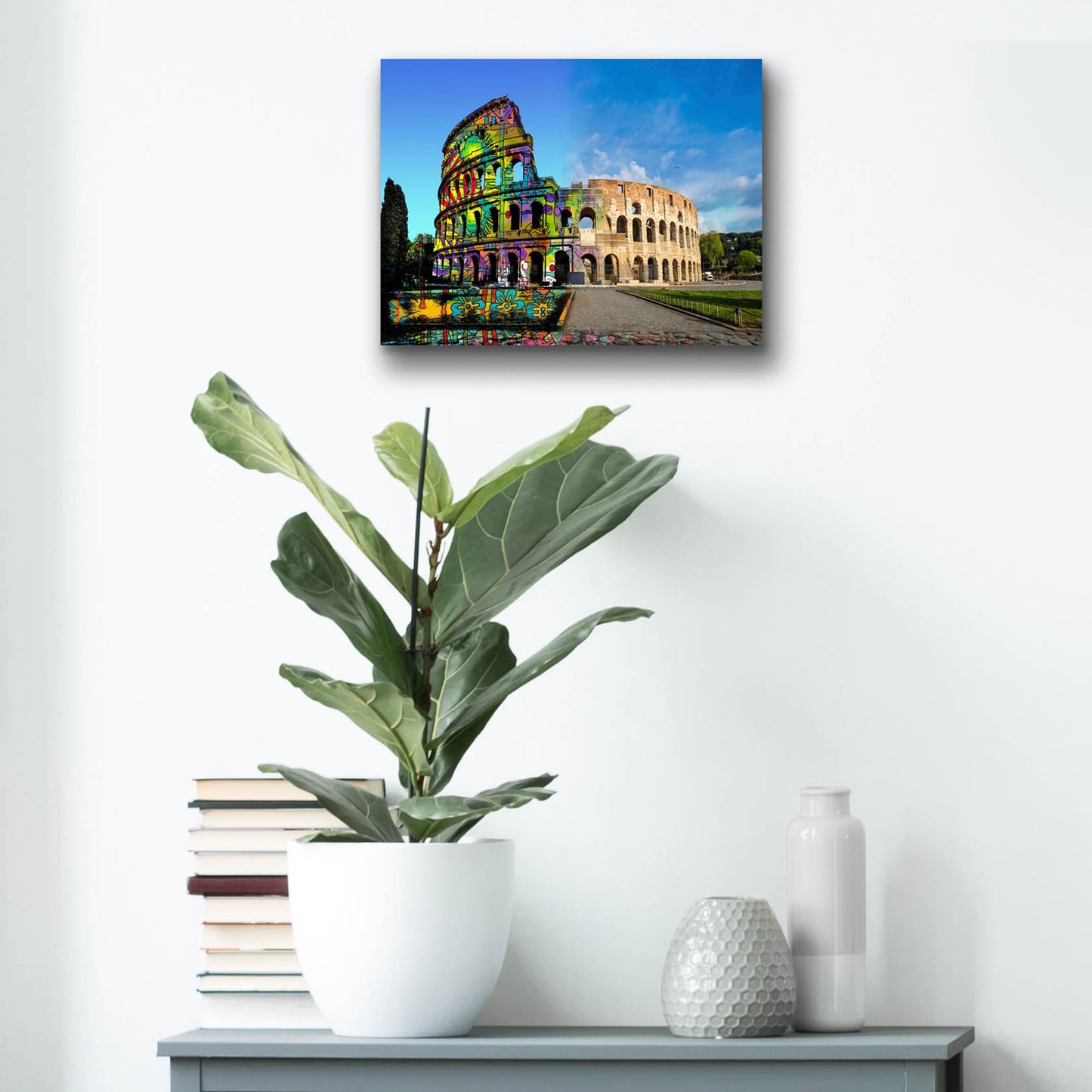 Epic Art 'Colosseum Exposed' by Dean Russo Studios, Acrylic Glass Wall Art,16x12