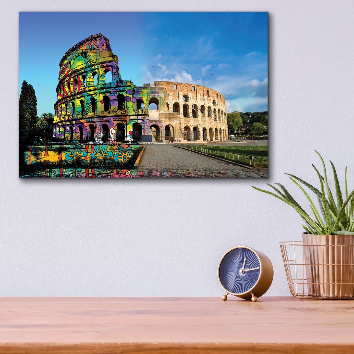 Epic Art 'Colosseum Exposed' by Dean Russo Studios, Acrylic Glass Wall Art,16x12