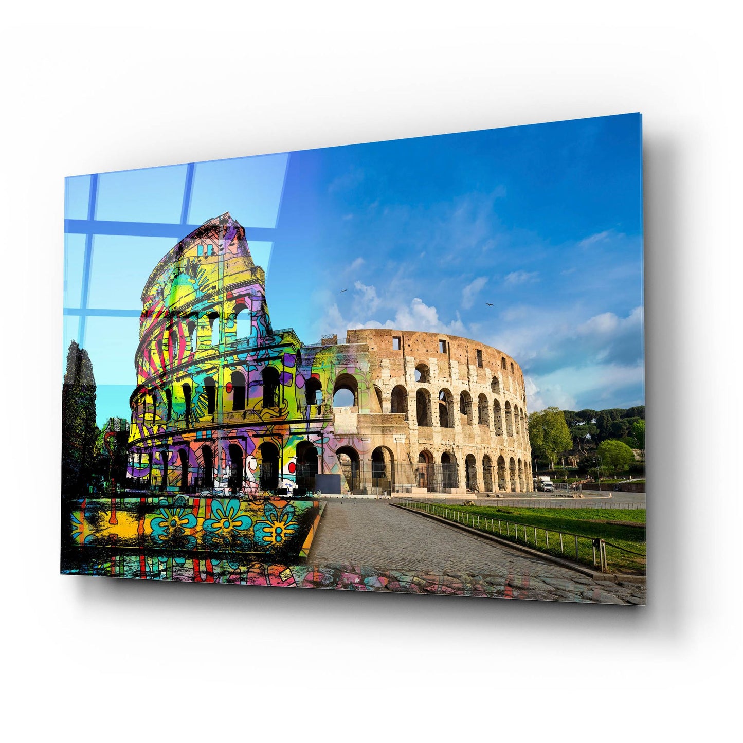 Epic Art 'Colosseum Exposed' by Dean Russo Studios, Acrylic Glass Wall Art,24x16