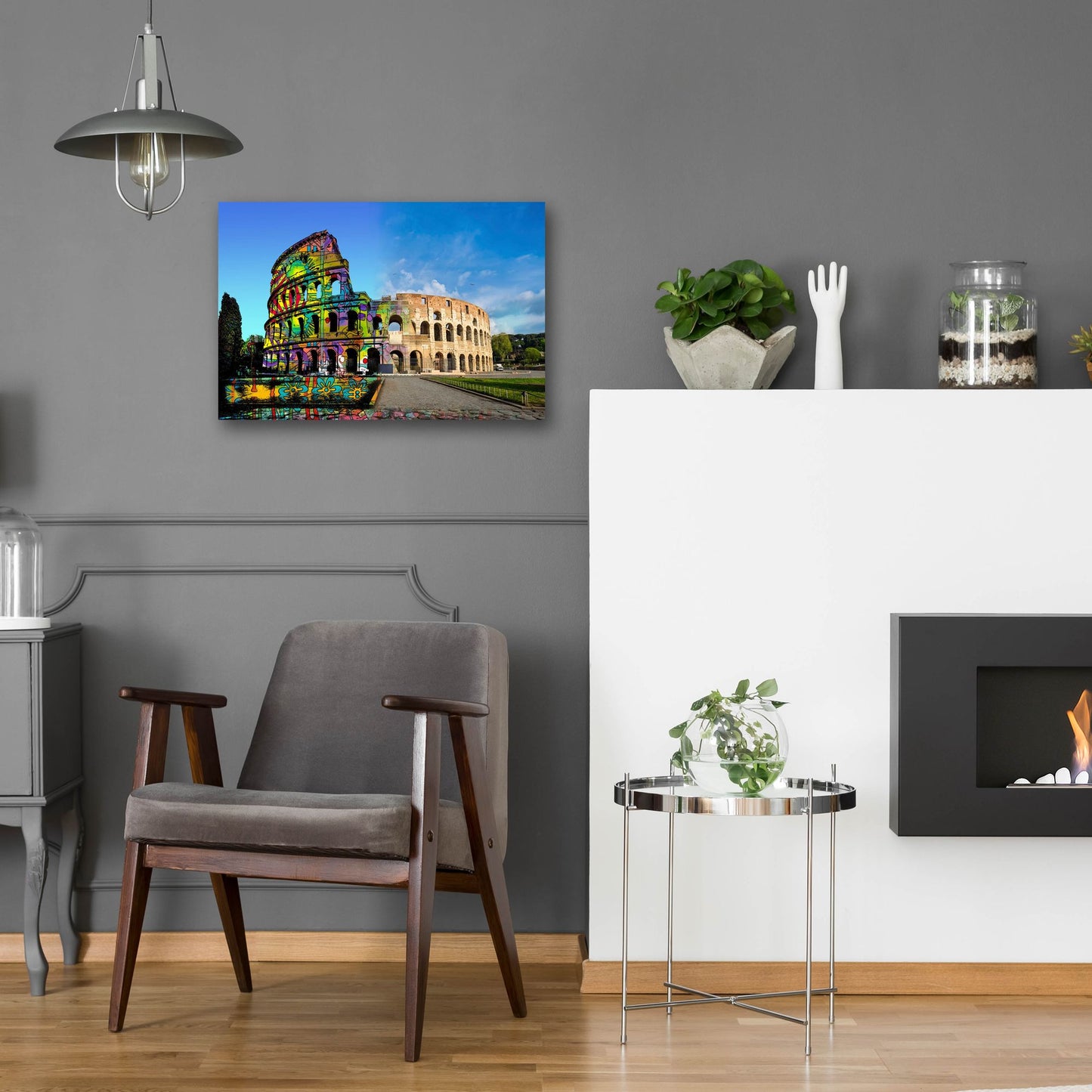 Epic Art 'Colosseum Exposed' by Dean Russo Studios, Acrylic Glass Wall Art,24x16