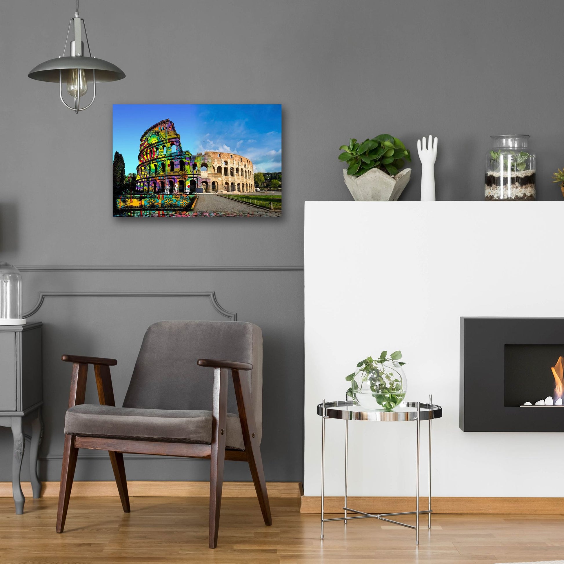 Epic Art 'Colosseum Exposed' by Dean Russo Studios, Acrylic Glass Wall Art,24x16