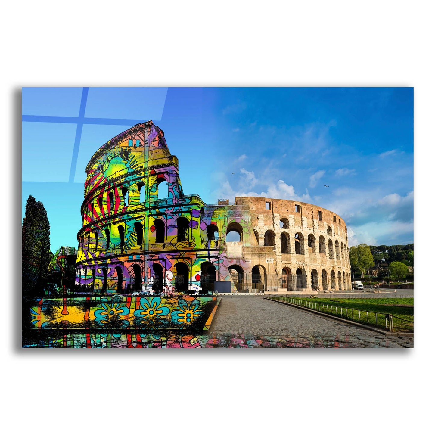 Epic Art 'Colosseum Exposed' by Dean Russo Studios, Acrylic Glass Wall Art,24x16