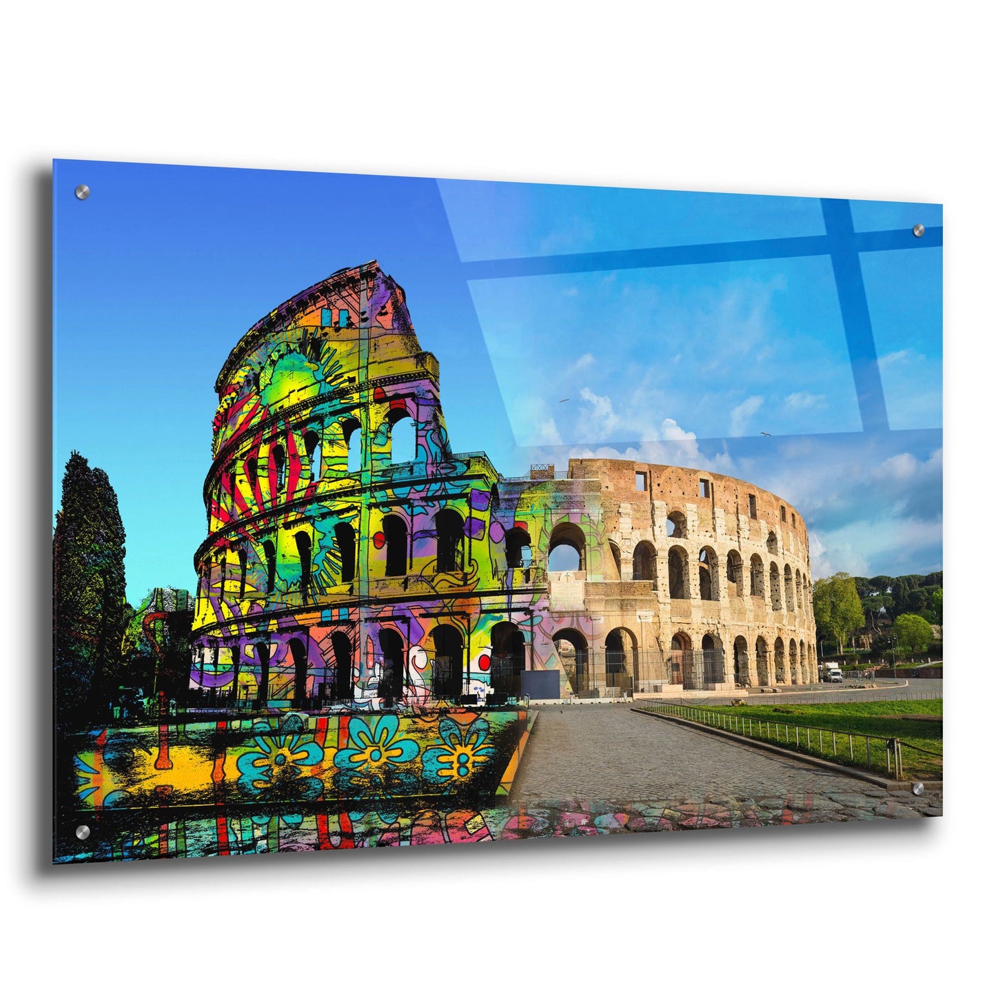 Epic Art 'Colosseum Exposed' by Dean Russo Studios, Acrylic Glass Wall Art,36x24