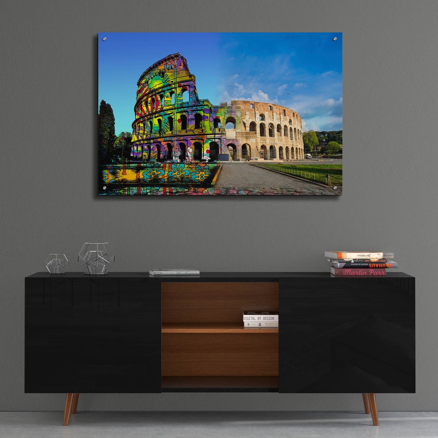 Epic Art 'Colosseum Exposed' by Dean Russo Studios, Acrylic Glass Wall Art,36x24